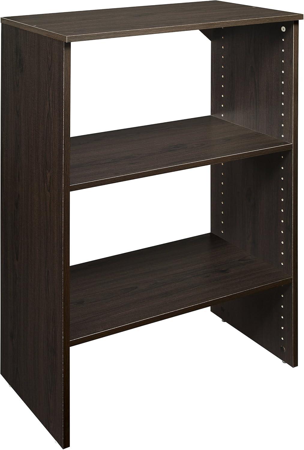 imageClosetMaid SuiteSymphony Tie Belt or Jewelry Rack Sliding Slide Out Closet Organizer 14 Hooks Wall Mount or Add On Accessory Satin NickelEspresso