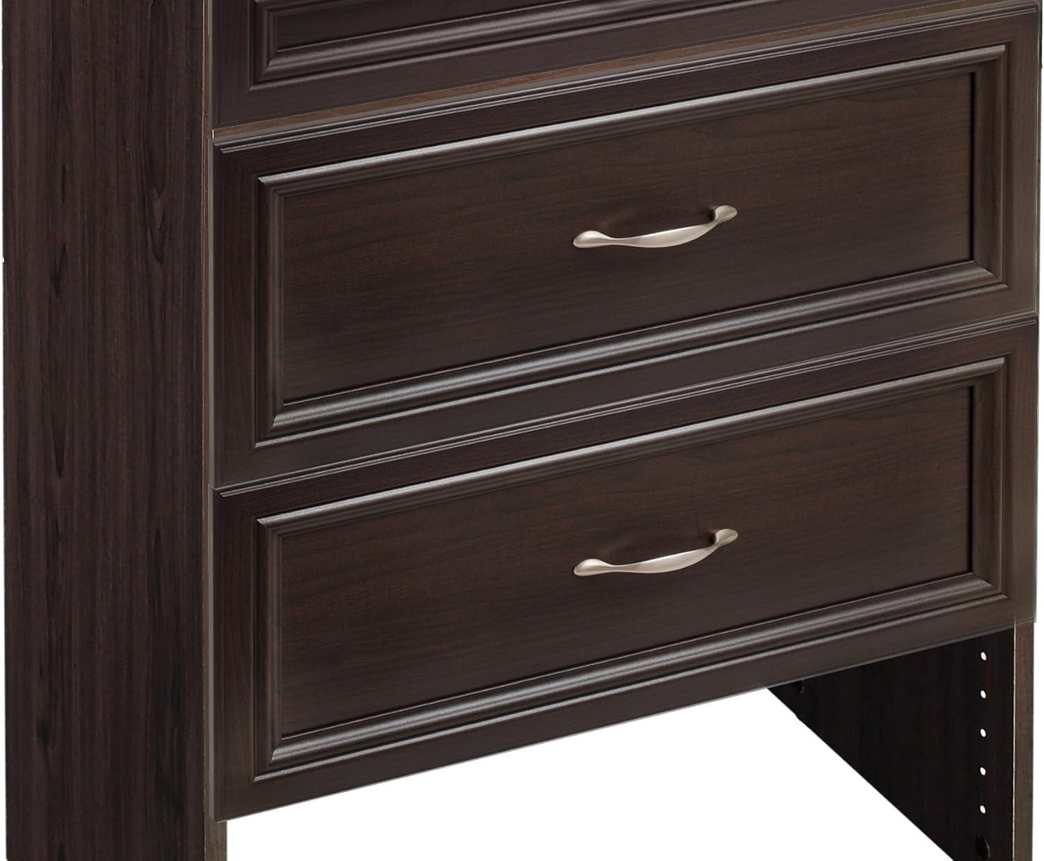 imageClosetMaid SuiteSymphony Tie Belt or Jewelry Rack Sliding Slide Out Closet Organizer 14 Hooks Wall Mount or Add On Accessory Satin NickelEspresso