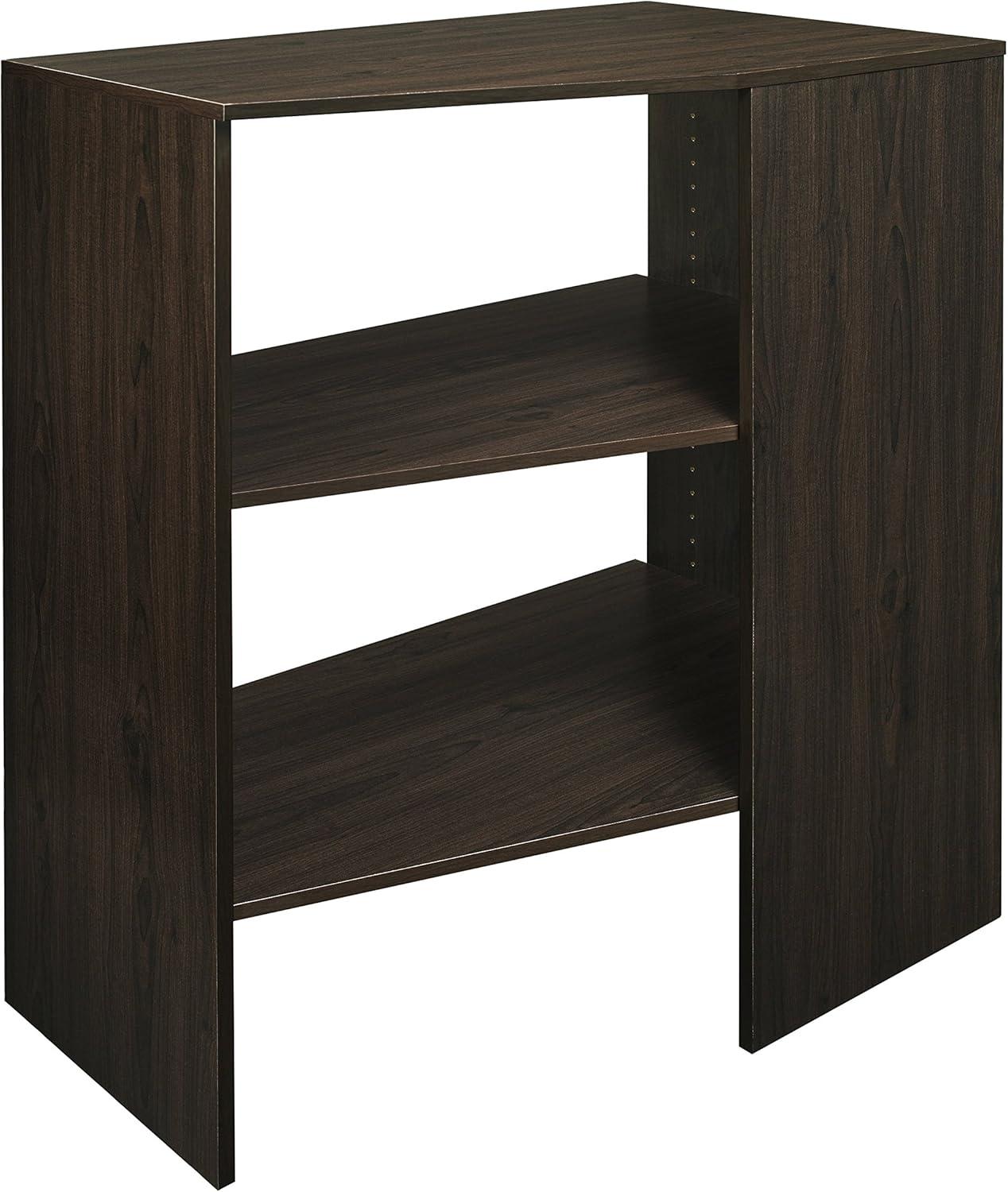 imageClosetMaid SuiteSymphony Tie Belt or Jewelry Rack Sliding Slide Out Closet Organizer 14 Hooks Wall Mount or Add On Accessory Satin NickelEspresso