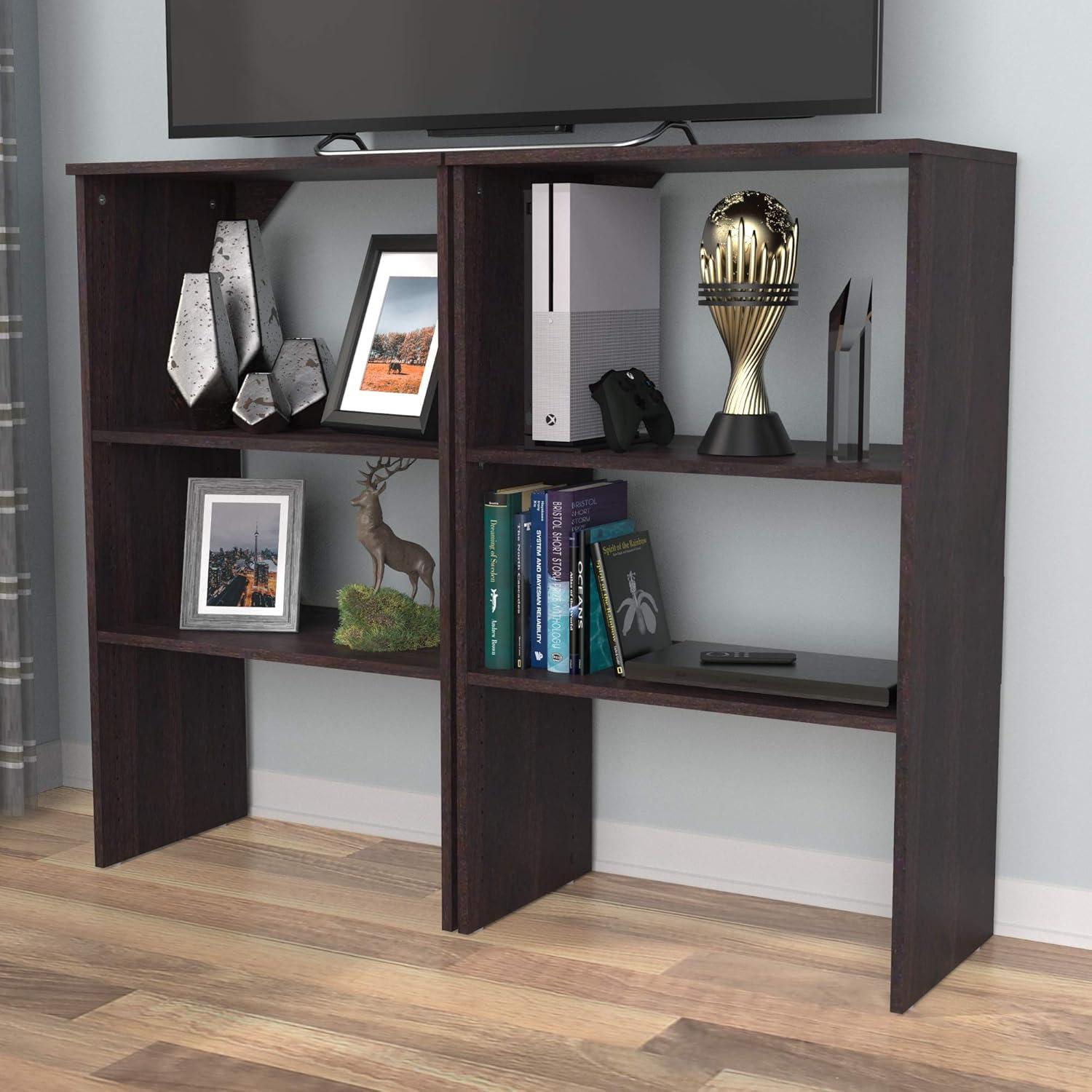 imageClosetMaid SuiteSymphony Tie Belt or Jewelry Rack Sliding Slide Out Closet Organizer 14 Hooks Wall Mount or Add On Accessory Satin NickelEspresso