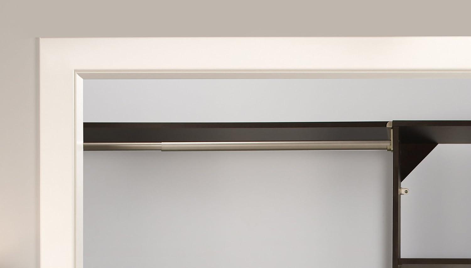 imageClosetMaid SuiteSymphony Tie Belt or Jewelry Rack Sliding Slide Out Closet Organizer 14 Hooks Wall Mount or Add On Accessory Satin NickelEspresso