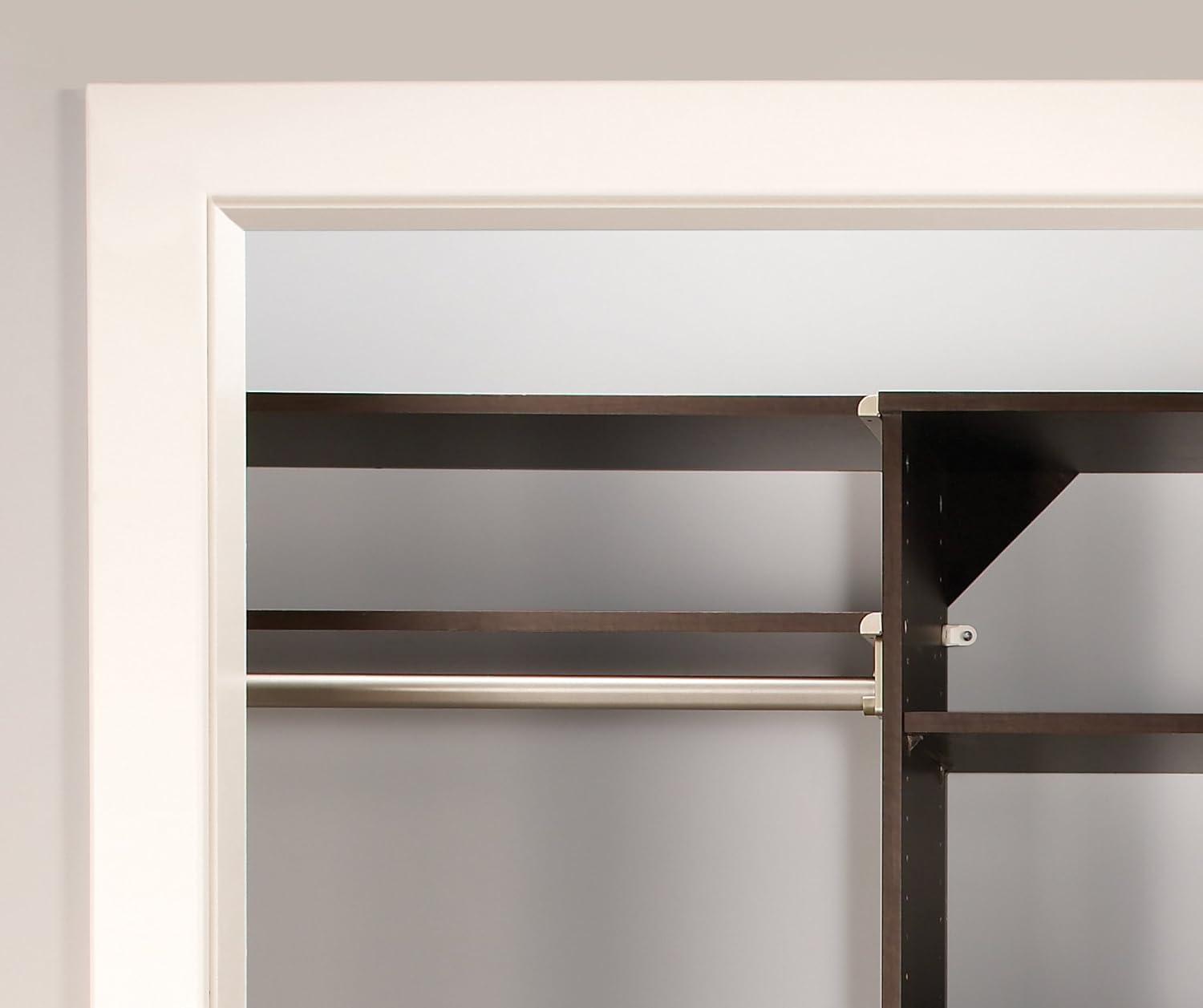 imageClosetMaid SuiteSymphony Tie Belt or Jewelry Rack Sliding Slide Out Closet Organizer 14 Hooks Wall Mount or Add On Accessory Satin NickelEspresso