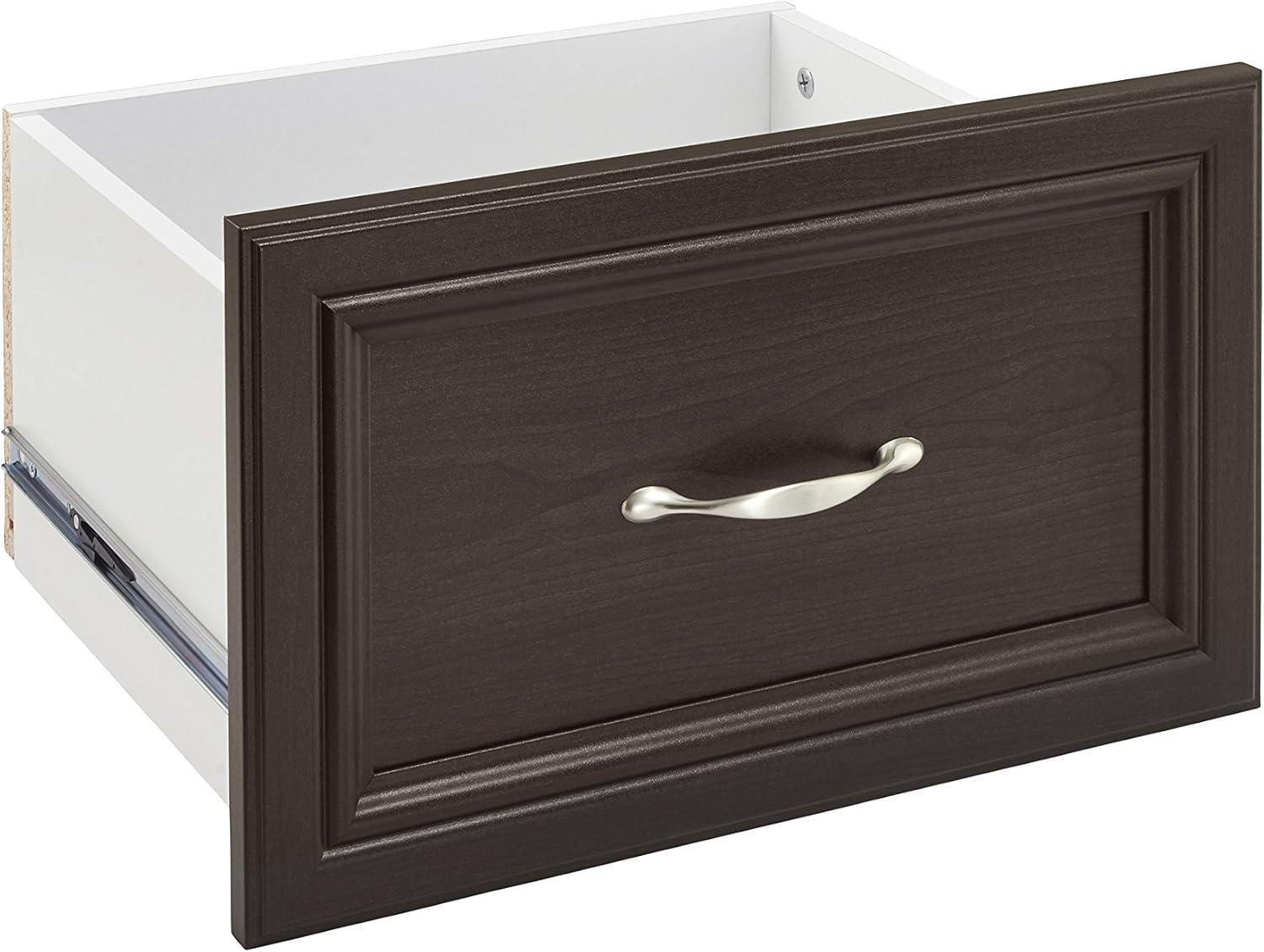 imageClosetMaid SuiteSymphony Tie Belt or Jewelry Rack Sliding Slide Out Closet Organizer 14 Hooks Wall Mount or Add On Accessory Satin NickelEspresso