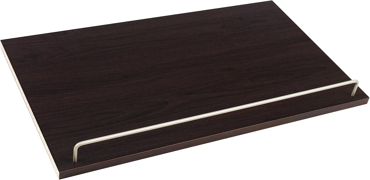 imageClosetMaid SuiteSymphony Tie Belt or Jewelry Rack Sliding Slide Out Closet Organizer 14 Hooks Wall Mount or Add On Accessory Satin NickelEspresso