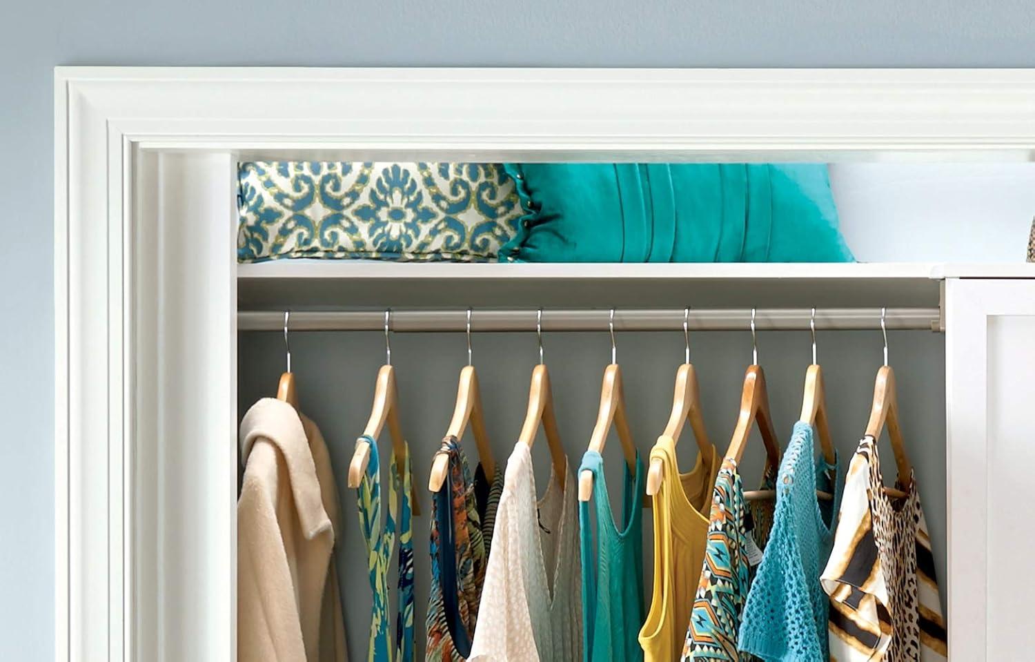 imageClosetMaid SuiteSymphony Tie Belt or Jewelry Rack Sliding Slide Out Closet Organizer 14 Hooks Wall Mount or Add On Accessory Satin NickelSatin Nickel