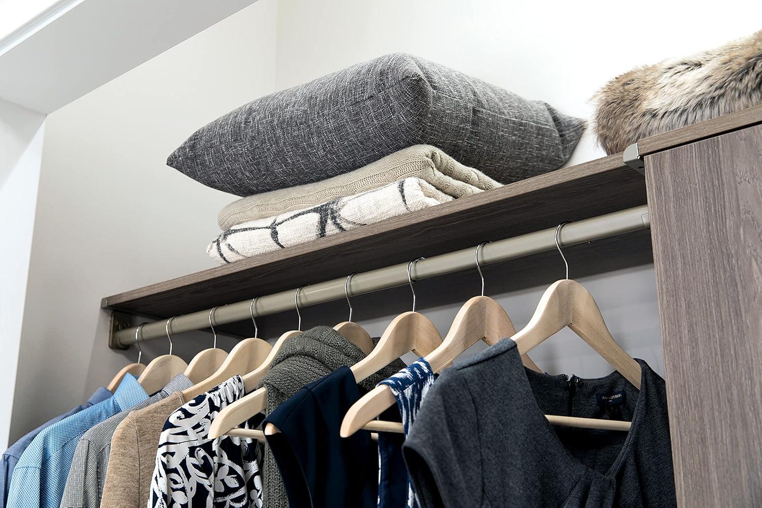 imageClosetMaid SuiteSymphony Tie Belt or Jewelry Rack Sliding Slide Out Closet Organizer 14 Hooks Wall Mount or Add On Accessory Satin NickelSatin Nickel