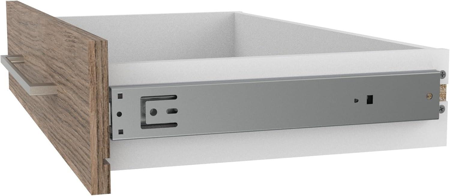 imageClosetMaid SuiteSymphony Wood Closet Drawer Add On Accessory Modern Style for Storage Closet Clothes 25 x 5 Size for 25 in Units Graphite GreySatin NickelGraphite Grey