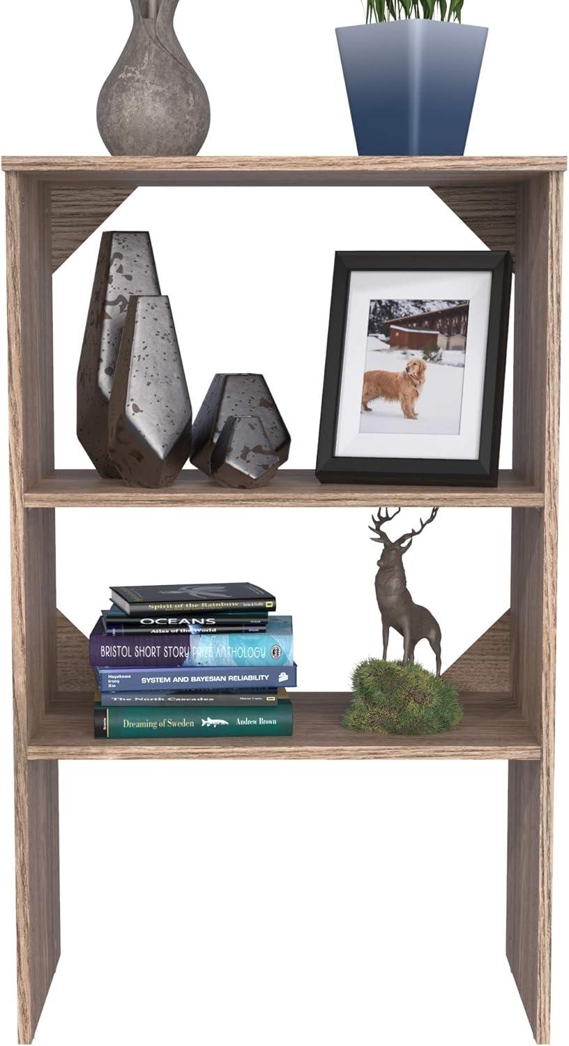 imageClosetMaid SuiteSymphony Wood Shelf Unit 2 Shelves Adjustable For Storage Closet Clothes Shoes Dcor TV Books Natural GrayNatural Gray