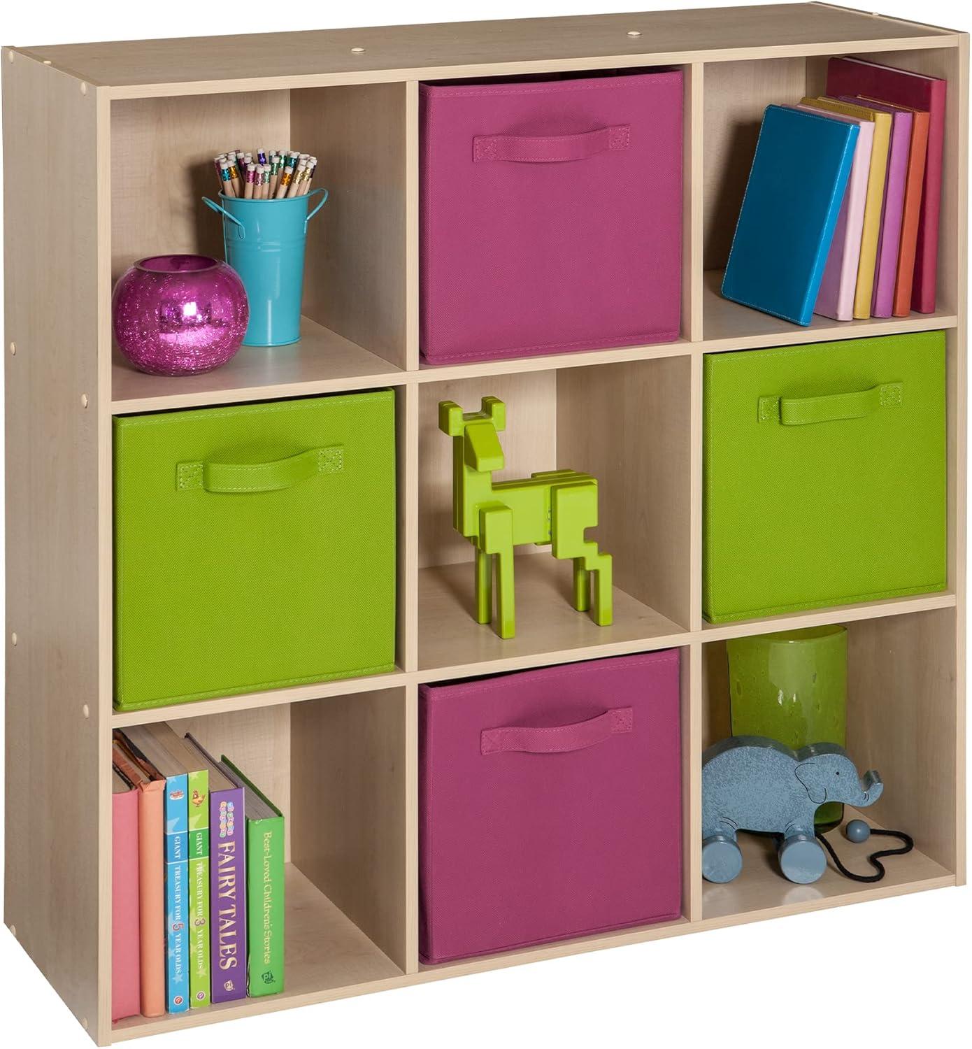 imageClosetmaid Decorative Home Stackable 6 Cube Cubeicals Organizer Storage Bookcase with Hardware for Office Home and Closet WhiteBirch