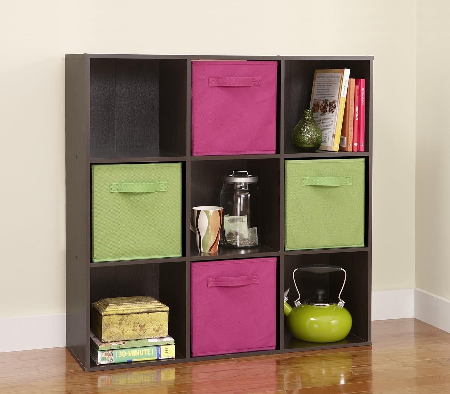 imageClosetmaid Decorative Home Stackable 6 Cube Cubeicals Organizer Storage Bookcase with Hardware for Office Home and Closet WhiteBlack