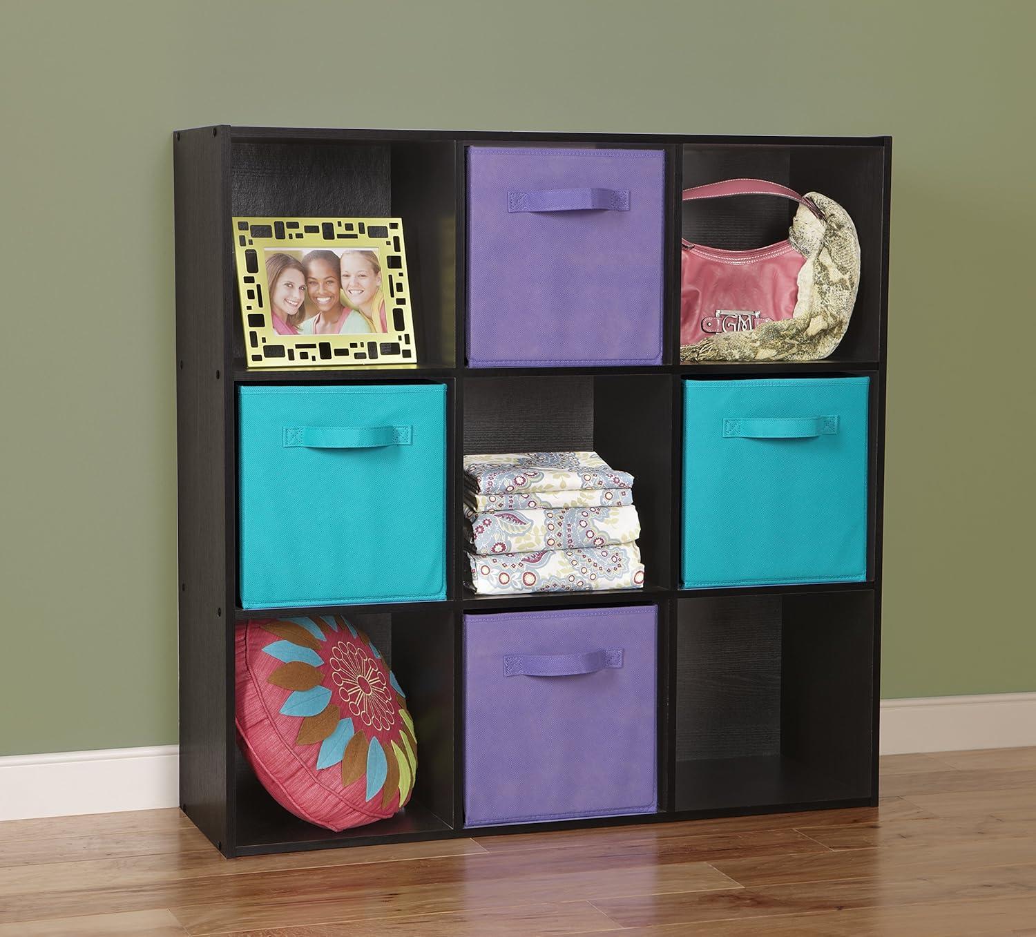 imageClosetmaid Decorative Home Stackable 6 Cube Cubeicals Organizer Storage Bookcase with Hardware for Office Home and Closet WhiteBlack