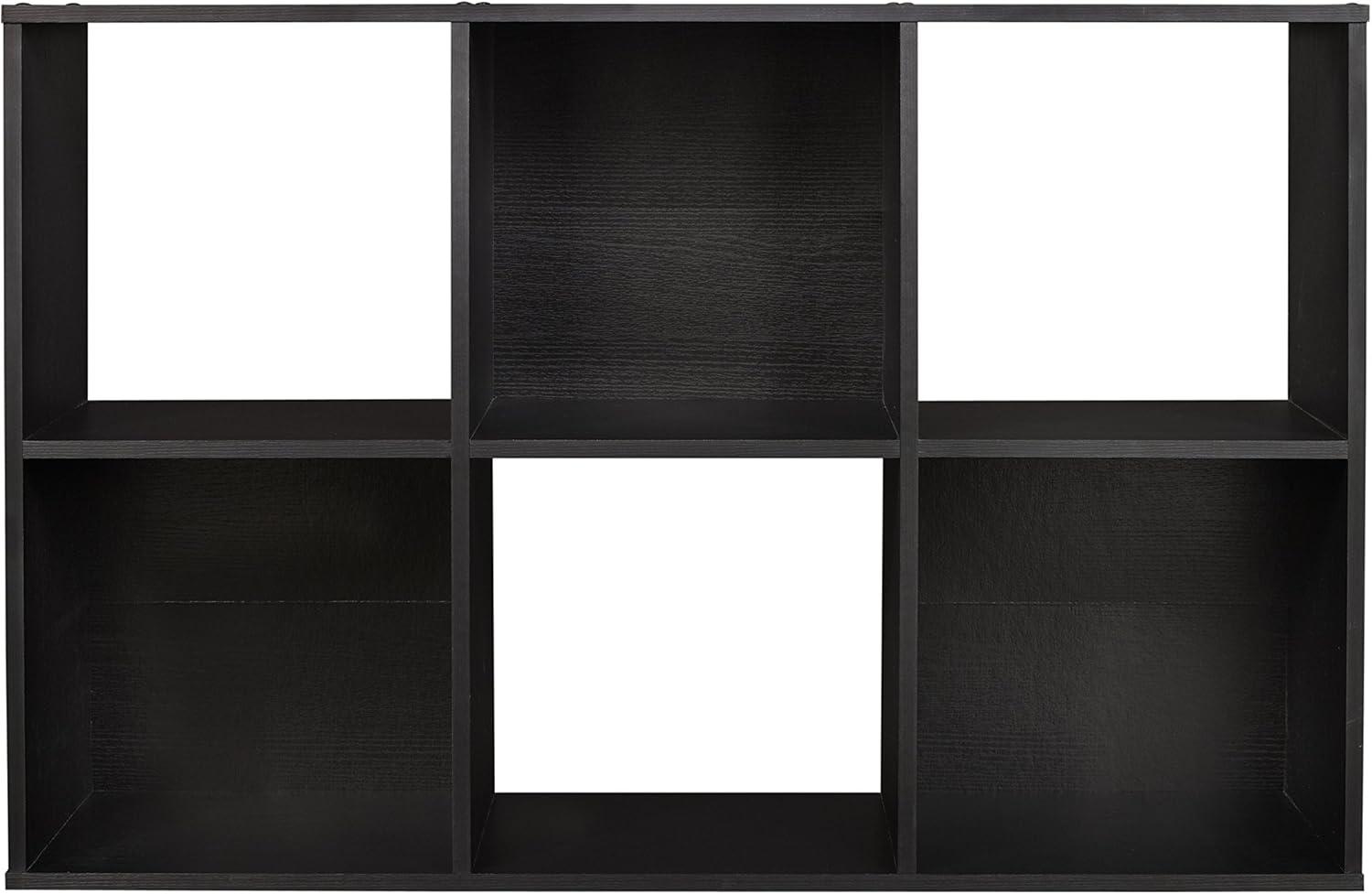 imageClosetmaid Decorative Home Stackable 6 Cube Cubeicals Organizer Storage Bookcase with Hardware for Office Home and Closet WhiteBlack