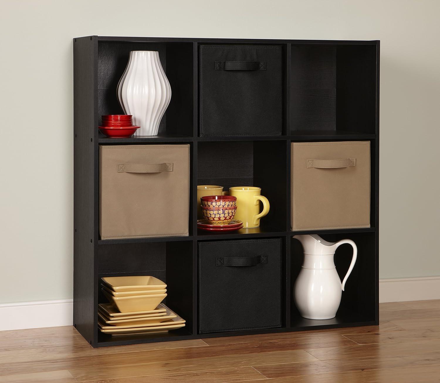 imageClosetmaid Decorative Home Stackable 6 Cube Cubeicals Organizer Storage Bookcase with Hardware for Office Home and Closet WhiteBlack