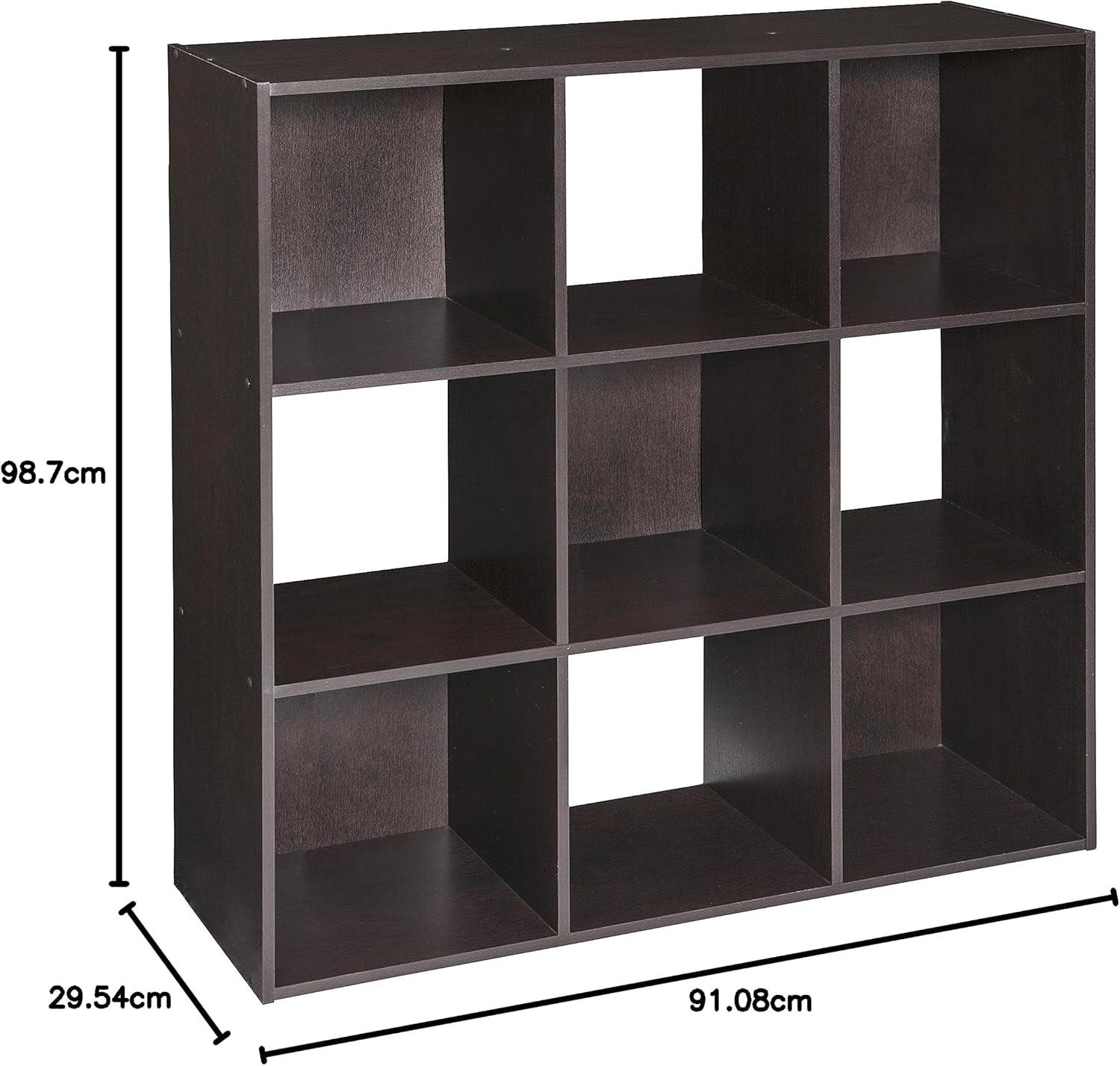 imageClosetmaid Decorative Home Stackable 6 Cube Cubeicals Organizer Storage Bookcase with Hardware for Office Home and Closet WhiteChocolate Finish
