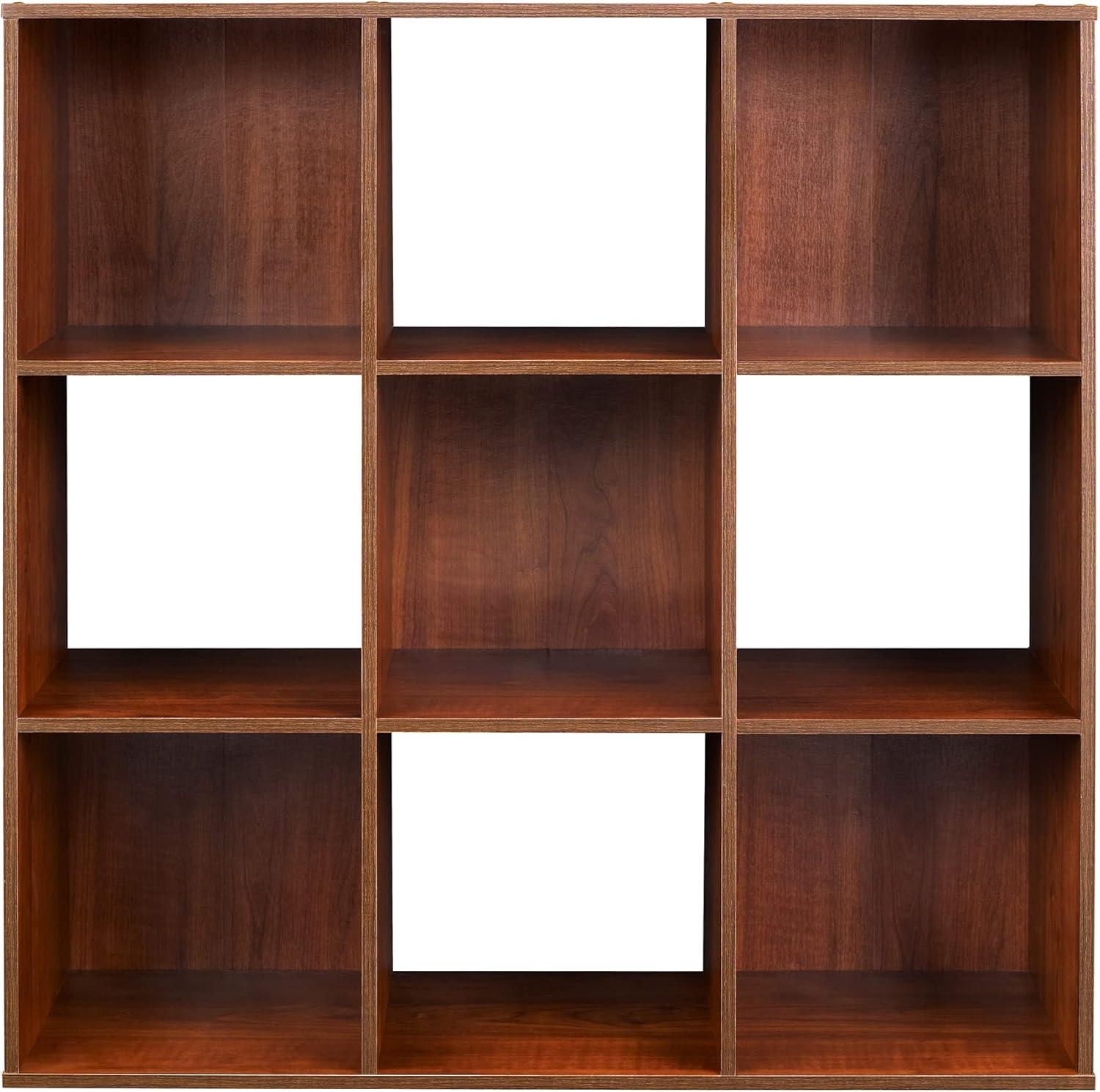 imageClosetmaid Decorative Home Stackable 6 Cube Cubeicals Organizer Storage Bookcase with Hardware for Office Home and Closet WhiteDark Cherry