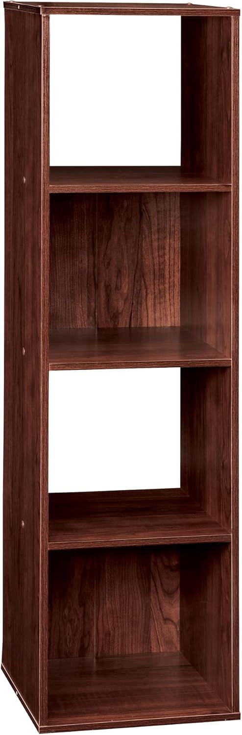 imageClosetmaid Decorative Home Stackable 6 Cube Cubeicals Organizer Storage Bookcase with Hardware for Office Home and Closet WhiteDark Cherry
