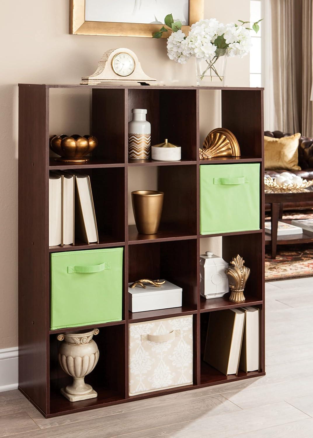 imageClosetmaid Decorative Home Stackable 6 Cube Cubeicals Organizer Storage Bookcase with Hardware for Office Home and Closet WhiteDark Cherry