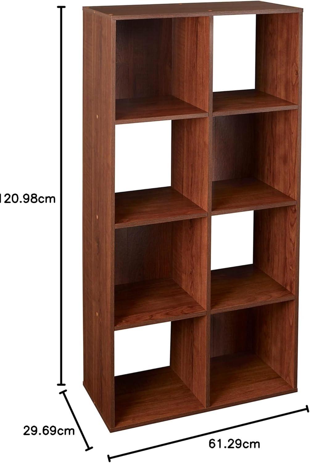 imageClosetmaid Decorative Home Stackable 6 Cube Cubeicals Organizer Storage Bookcase with Hardware for Office Home and Closet WhiteDark Cherry