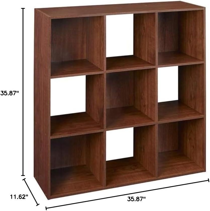 imageClosetmaid Decorative Home Stackable 6 Cube Cubeicals Organizer Storage Bookcase with Hardware for Office Home and Closet WhiteDark Cherry