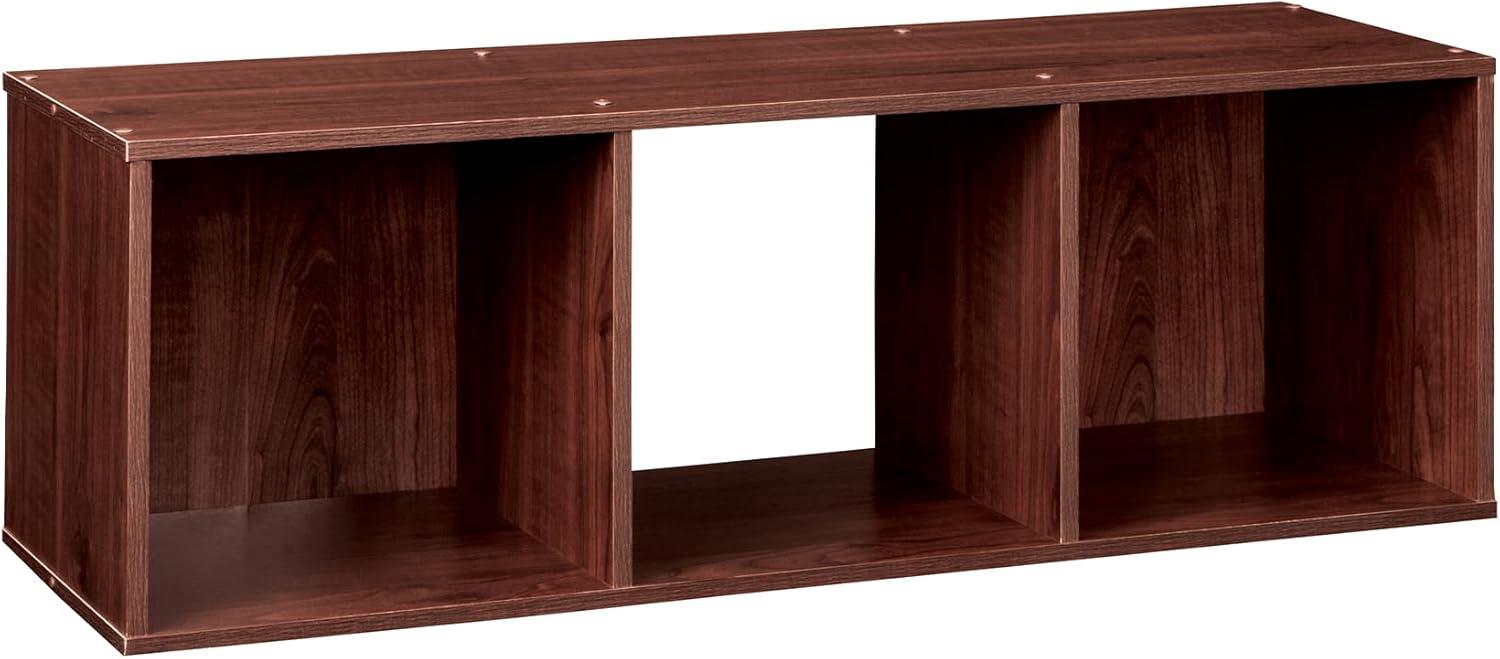 imageClosetmaid Decorative Home Stackable 6 Cube Cubeicals Organizer Storage Bookcase with Hardware for Office Home and Closet WhiteDark Cherry