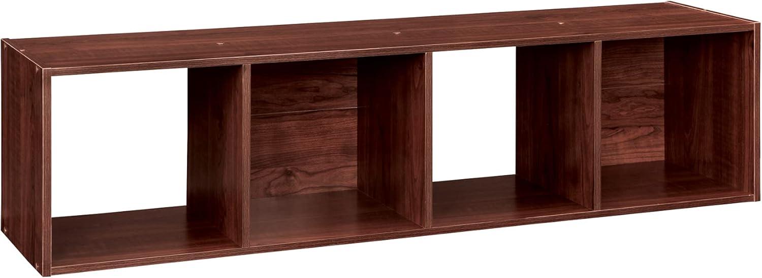 imageClosetmaid Decorative Home Stackable 6 Cube Cubeicals Organizer Storage Bookcase with Hardware for Office Home and Closet WhiteDark Cherry