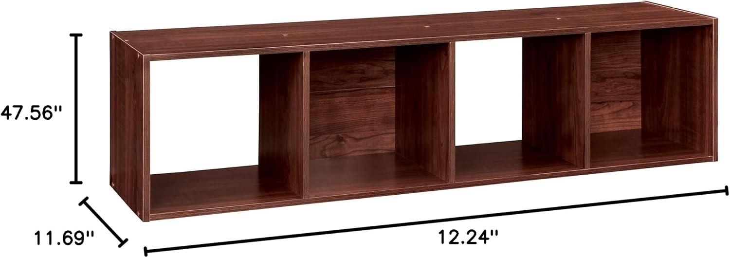 imageClosetmaid Decorative Home Stackable 6 Cube Cubeicals Organizer Storage Bookcase with Hardware for Office Home and Closet WhiteDark Cherry