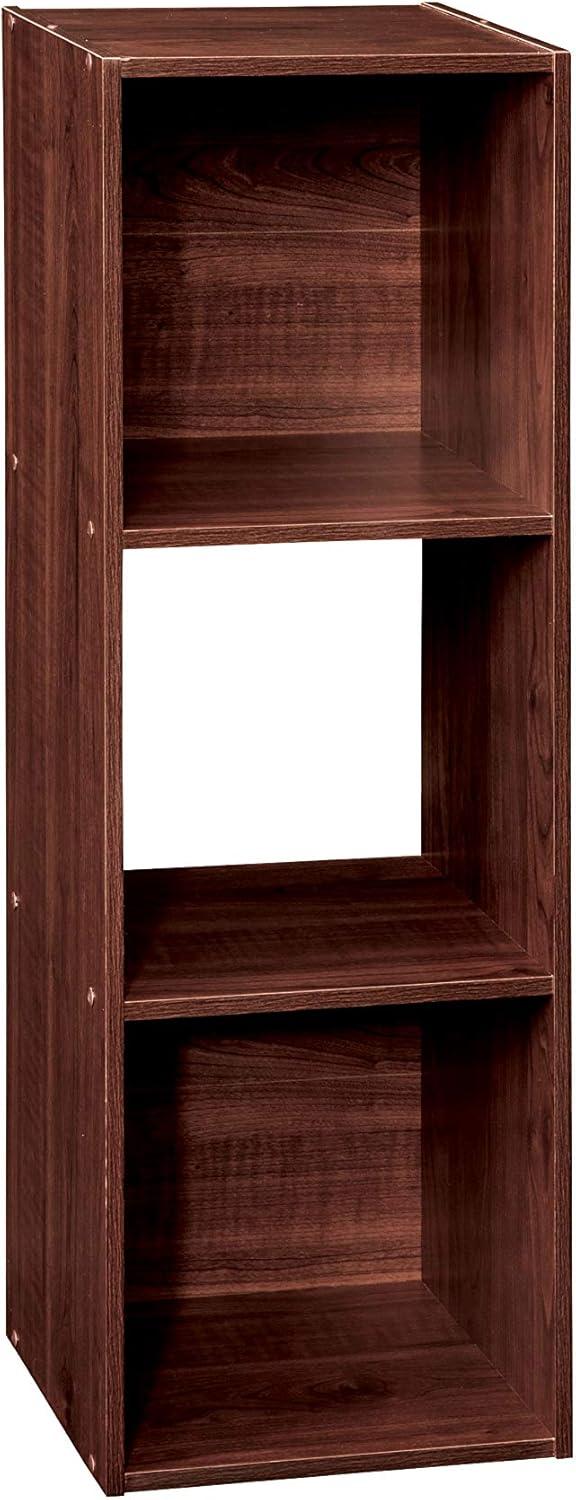 imageClosetmaid Decorative Home Stackable 6 Cube Cubeicals Organizer Storage Bookcase with Hardware for Office Home and Closet WhiteDark Cherry