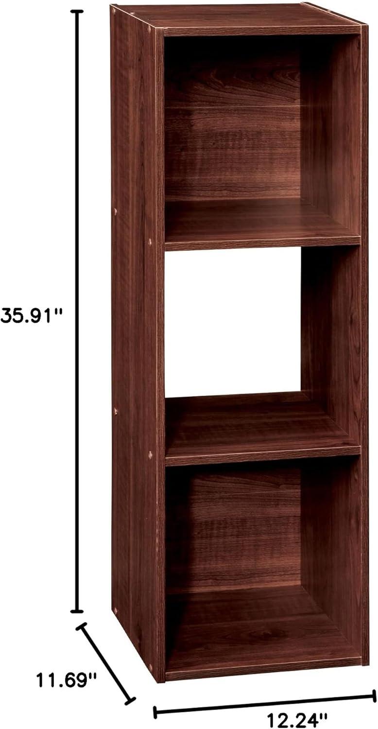 imageClosetmaid Decorative Home Stackable 6 Cube Cubeicals Organizer Storage Bookcase with Hardware for Office Home and Closet WhiteDark Cherry