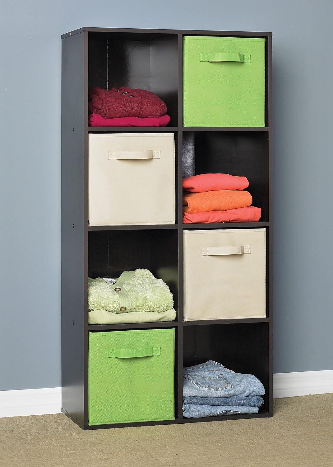 imageClosetmaid Decorative Home Stackable 6 Cube Cubeicals Organizer Storage Bookcase with Hardware for Office Home and Closet WhiteEspresso