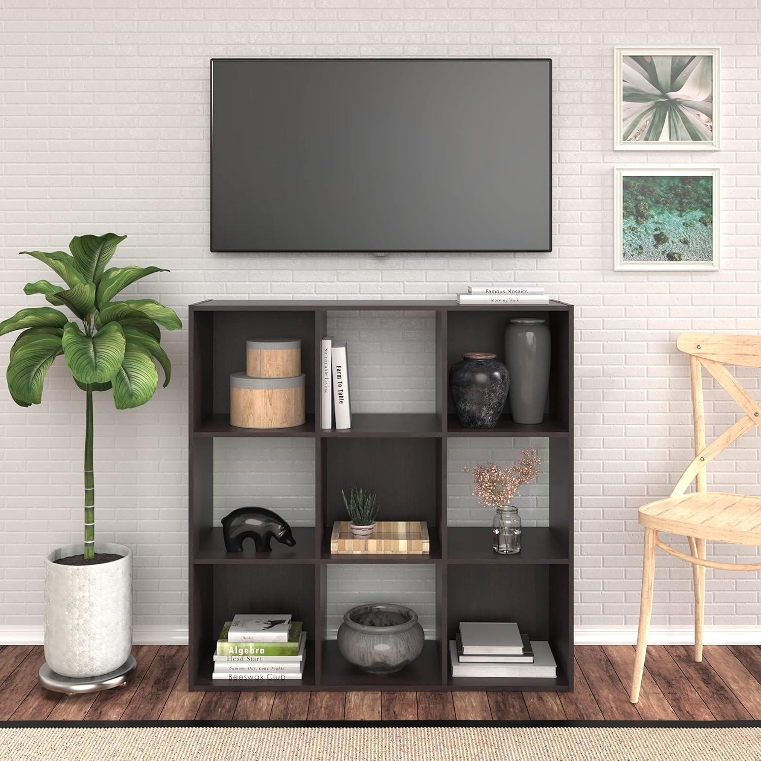 imageClosetmaid Decorative Home Stackable 6 Cube Cubeicals Organizer Storage Bookcase with Hardware for Office Home and Closet WhiteEspresso