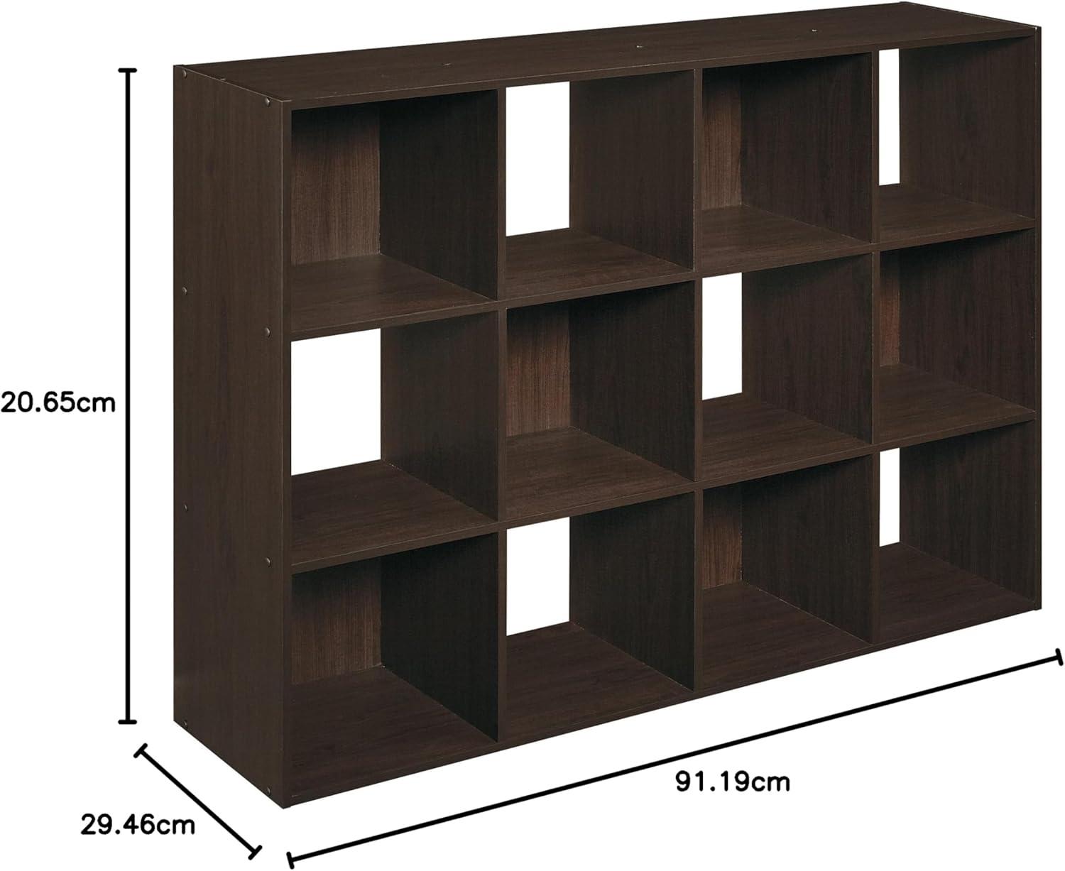 imageClosetmaid Decorative Home Stackable 6 Cube Cubeicals Organizer Storage Bookcase with Hardware for Office Home and Closet WhiteEspresso