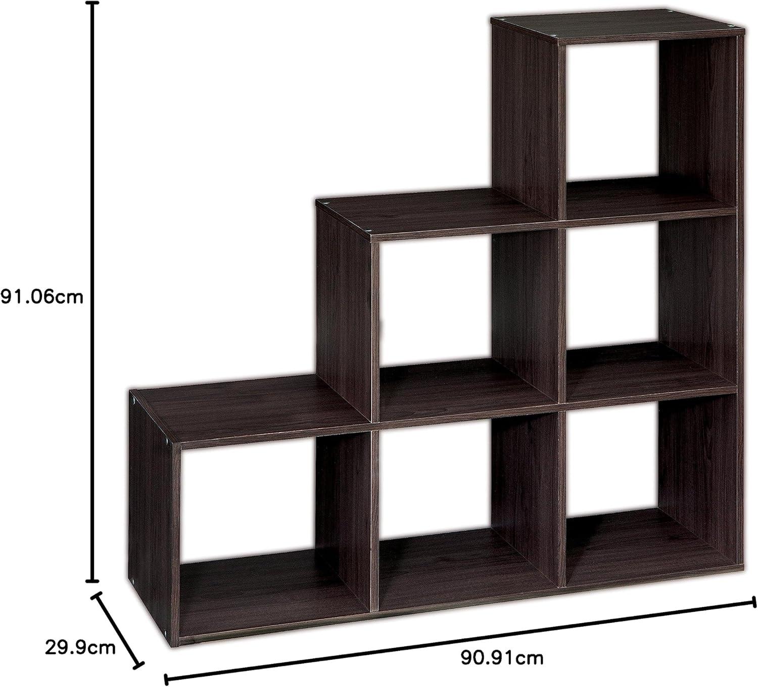 imageClosetmaid Decorative Home Stackable 6 Cube Cubeicals Organizer Storage Bookcase with Hardware for Office Home and Closet WhiteEspresso