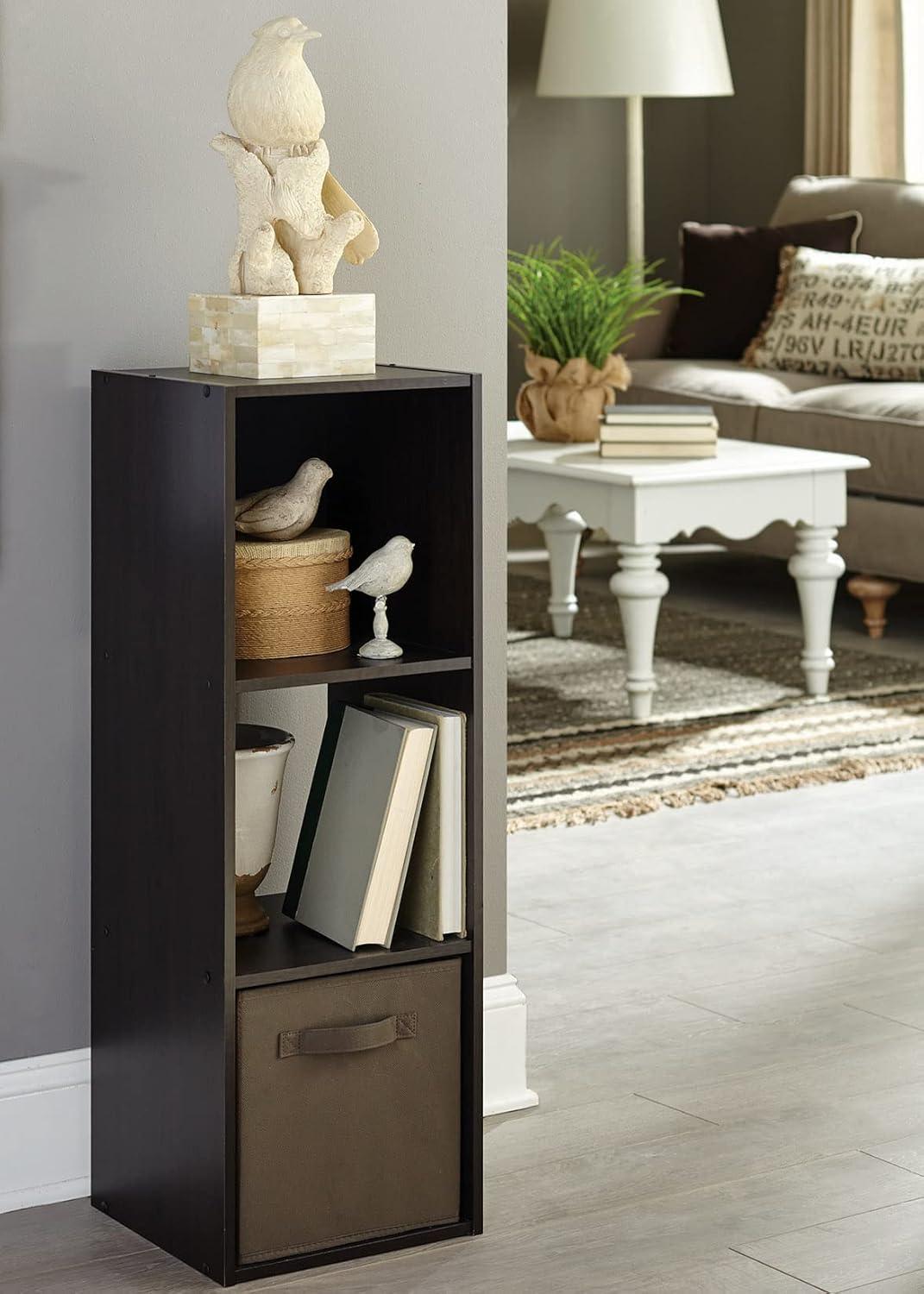 imageClosetmaid Decorative Home Stackable 6 Cube Cubeicals Organizer Storage Bookcase with Hardware for Office Home and Closet WhiteEspresso