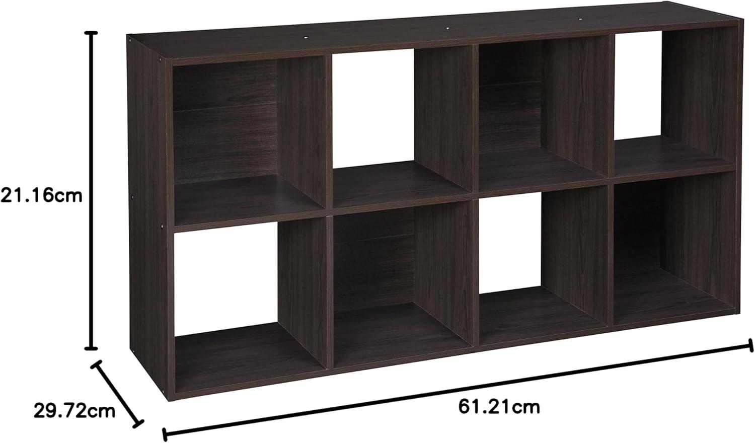 imageClosetmaid Decorative Home Stackable 6 Cube Cubeicals Organizer Storage Bookcase with Hardware for Office Home and Closet WhiteEspresso