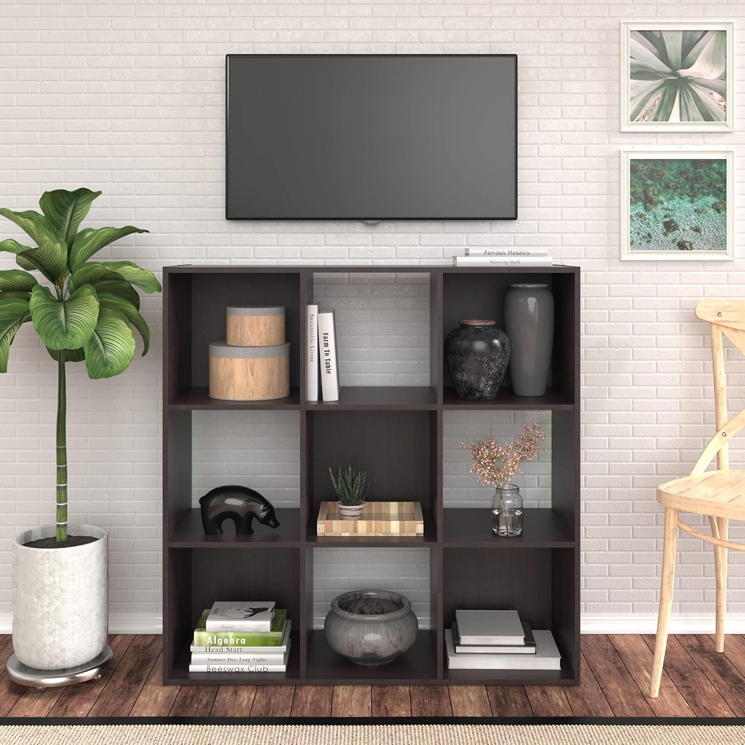 imageClosetmaid Decorative Home Stackable 6 Cube Cubeicals Organizer Storage Bookcase with Hardware for Office Home and Closet WhiteEspresso