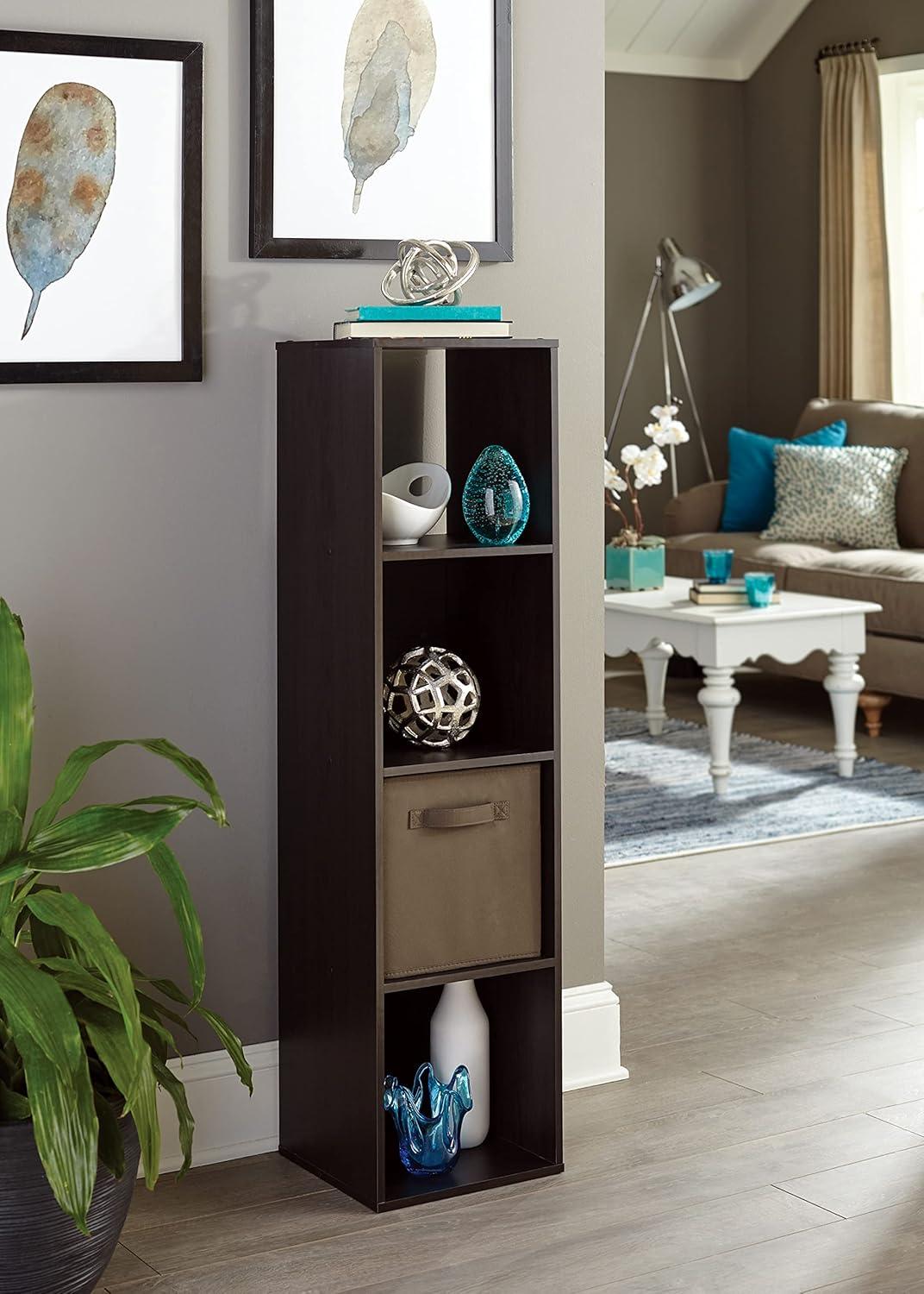 imageClosetmaid Decorative Home Stackable 6 Cube Cubeicals Organizer Storage Bookcase with Hardware for Office Home and Closet WhiteEspresso