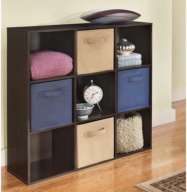 imageClosetmaid Decorative Home Stackable 6 Cube Cubeicals Organizer Storage Bookcase with Hardware for Office Home and Closet WhiteEspresso