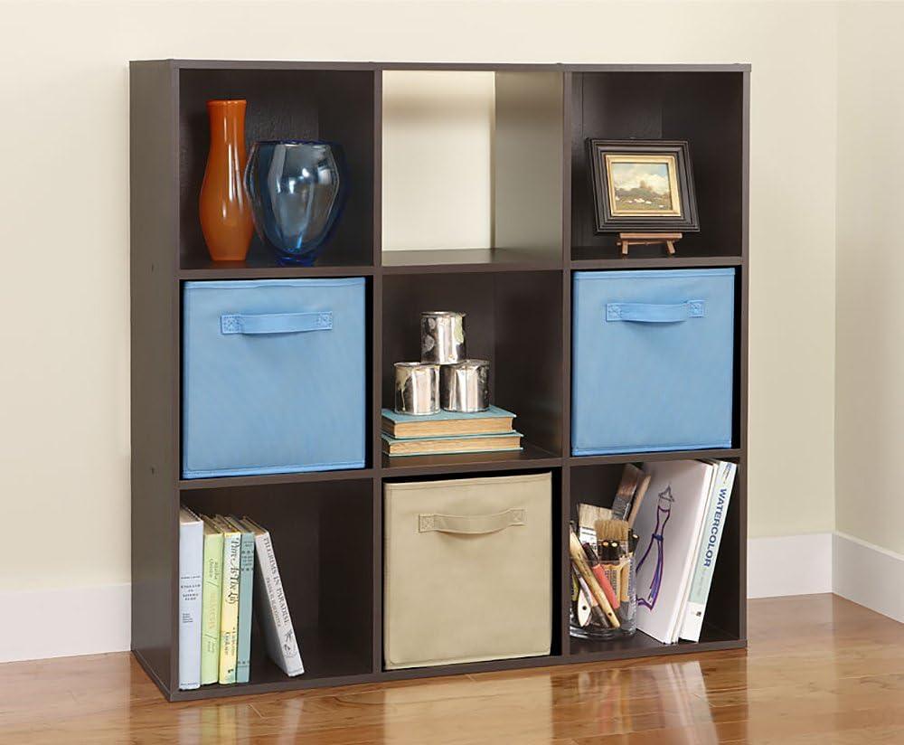 imageClosetmaid Decorative Home Stackable 6 Cube Cubeicals Organizer Storage Bookcase with Hardware for Office Home and Closet WhiteEspresso