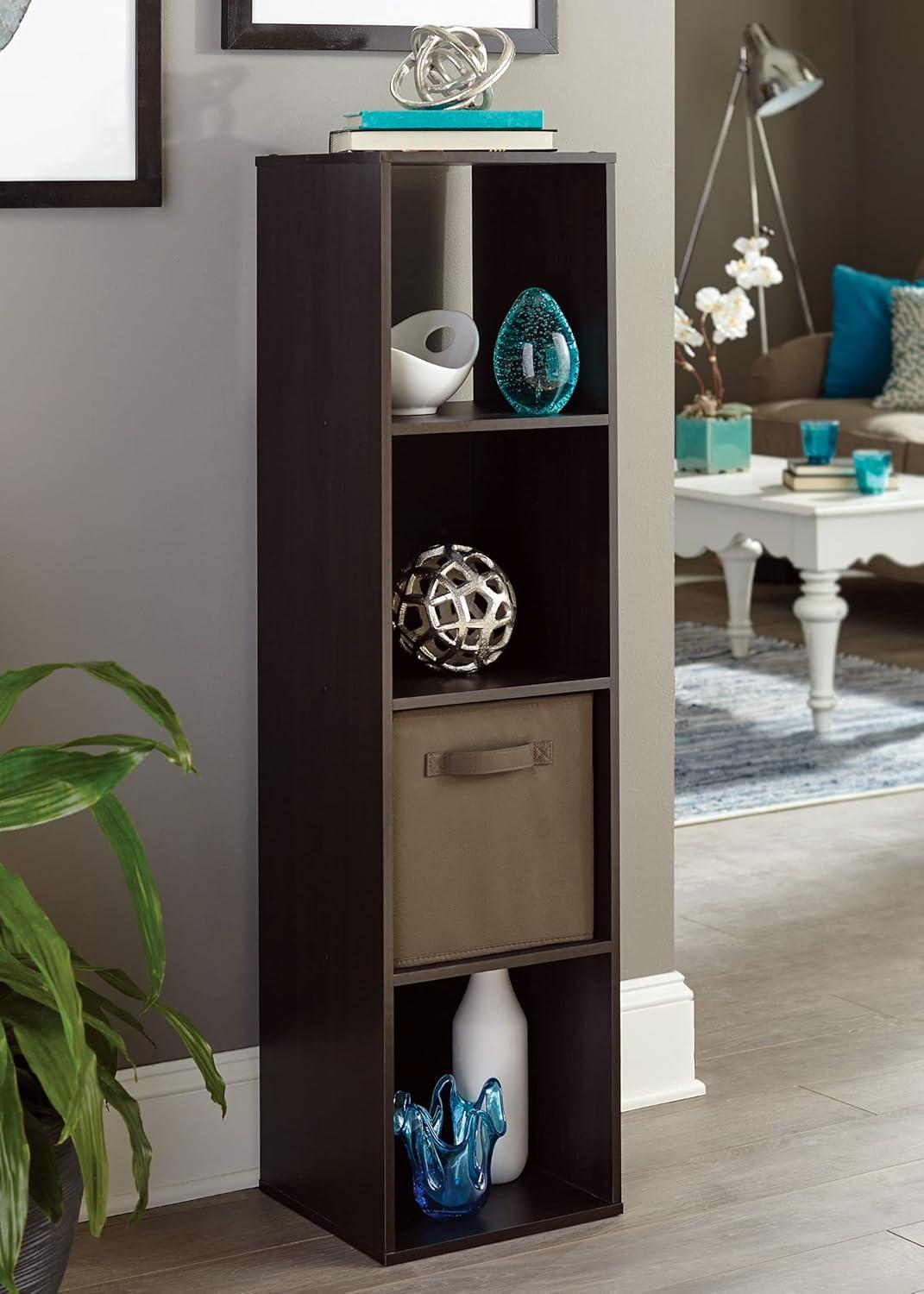 imageClosetmaid Decorative Home Stackable 6 Cube Cubeicals Organizer Storage Bookcase with Hardware for Office Home and Closet WhiteEspresso