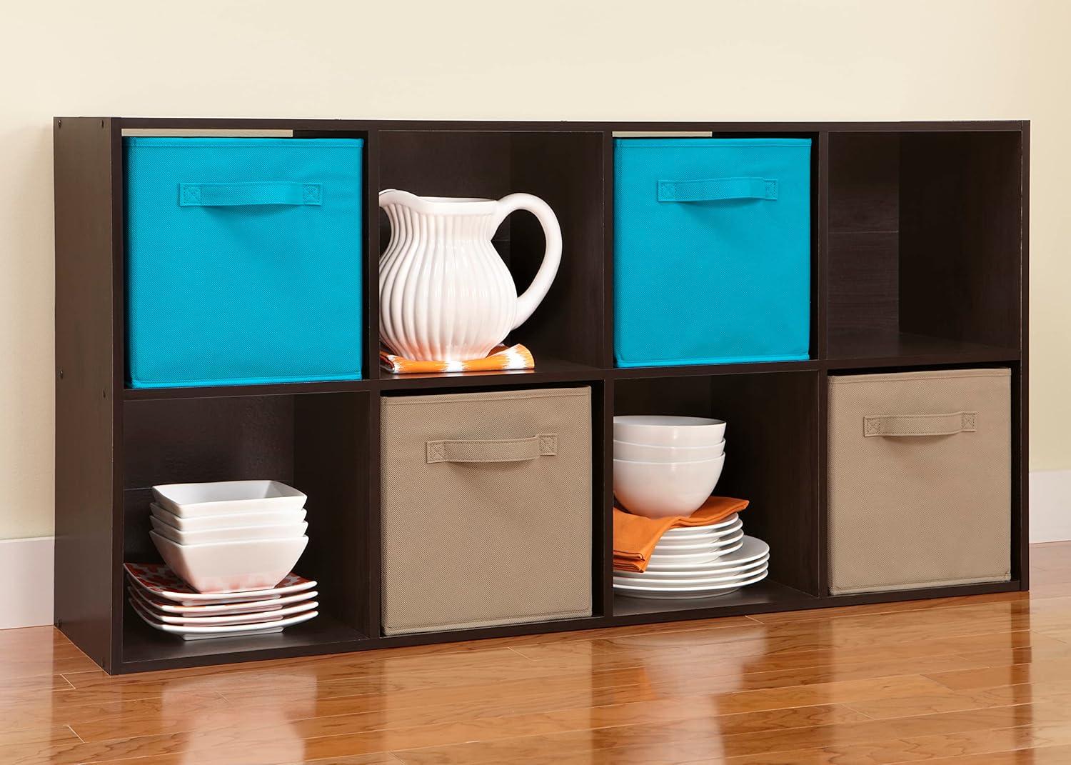 imageClosetmaid Decorative Home Stackable 6 Cube Cubeicals Organizer Storage Bookcase with Hardware for Office Home and Closet WhiteEspresso