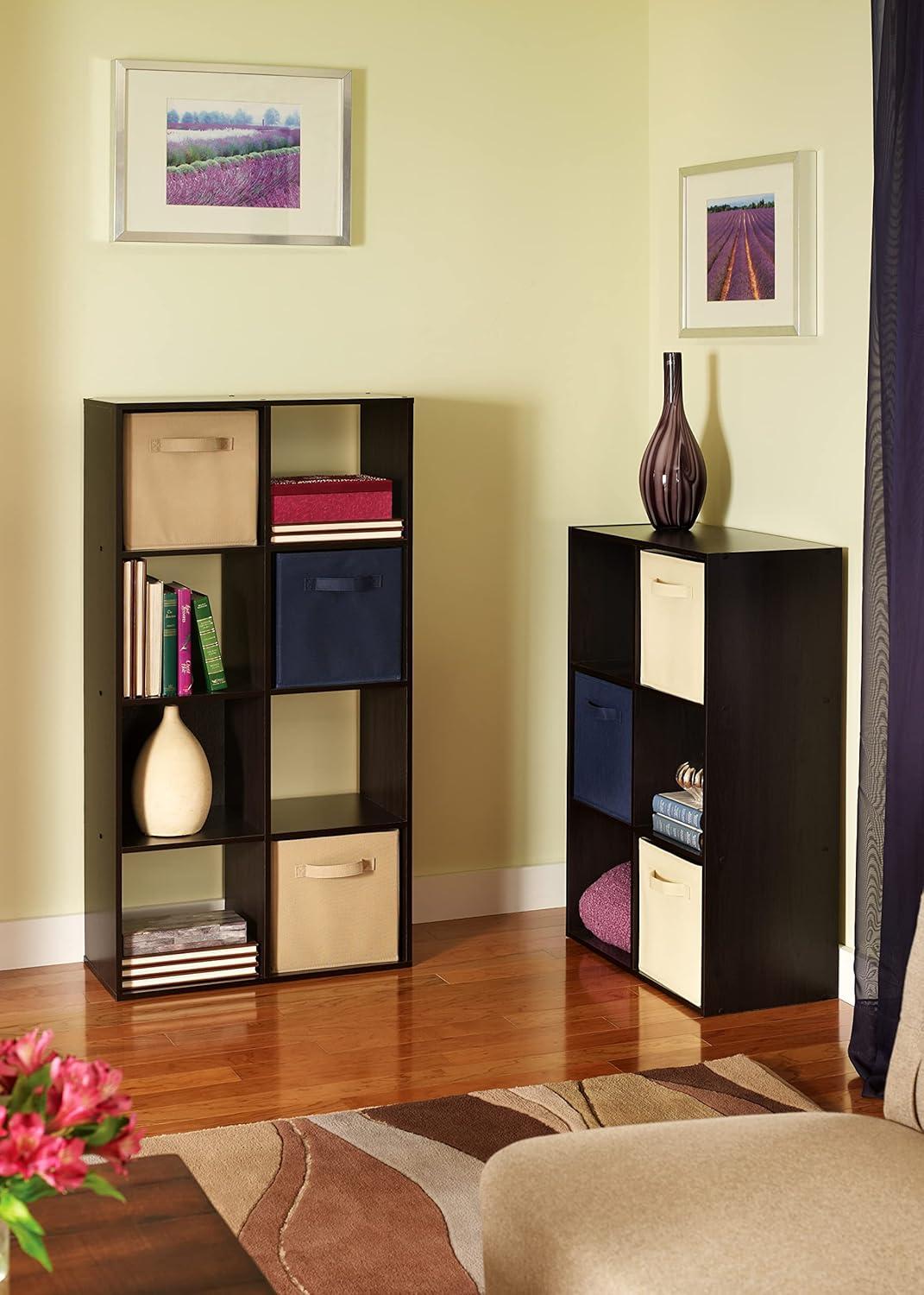 imageClosetmaid Decorative Home Stackable 6 Cube Cubeicals Organizer Storage Bookcase with Hardware for Office Home and Closet WhiteEspresso