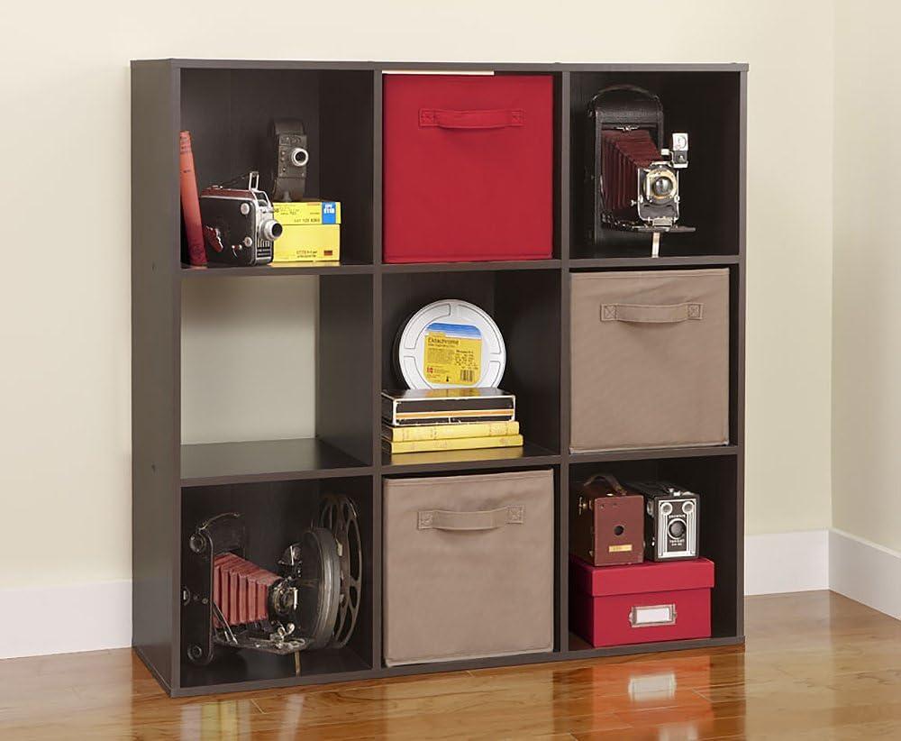 imageClosetmaid Decorative Home Stackable 6 Cube Cubeicals Organizer Storage Bookcase with Hardware for Office Home and Closet WhiteEspresso