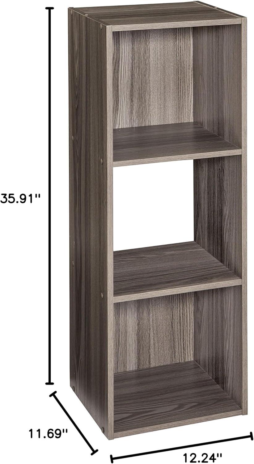 imageClosetmaid Decorative Home Stackable 6 Cube Cubeicals Organizer Storage Bookcase with Hardware for Office Home and Closet WhiteNatural Gray