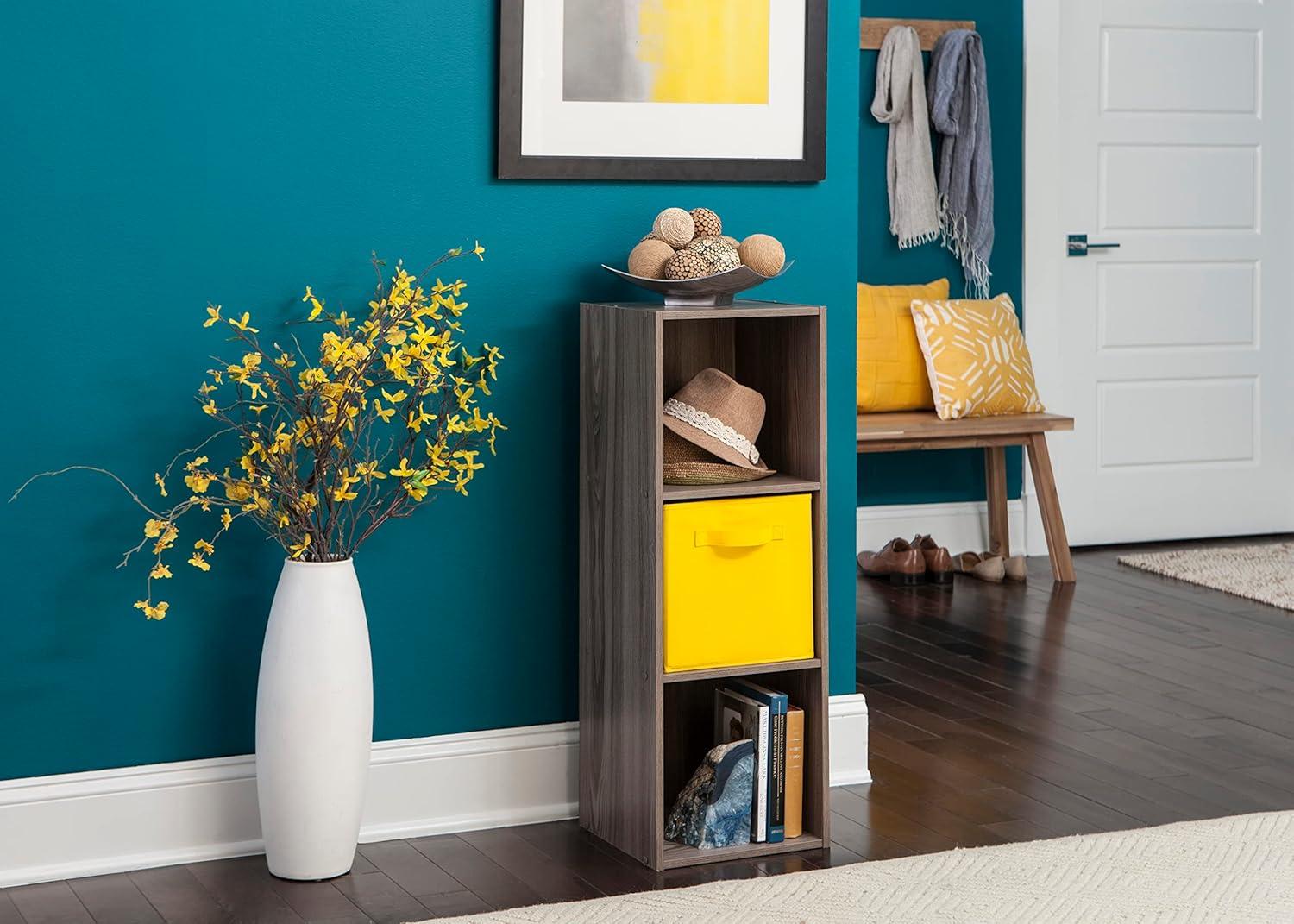 imageClosetmaid Decorative Home Stackable 6 Cube Cubeicals Organizer Storage Bookcase with Hardware for Office Home and Closet WhiteNatural Gray