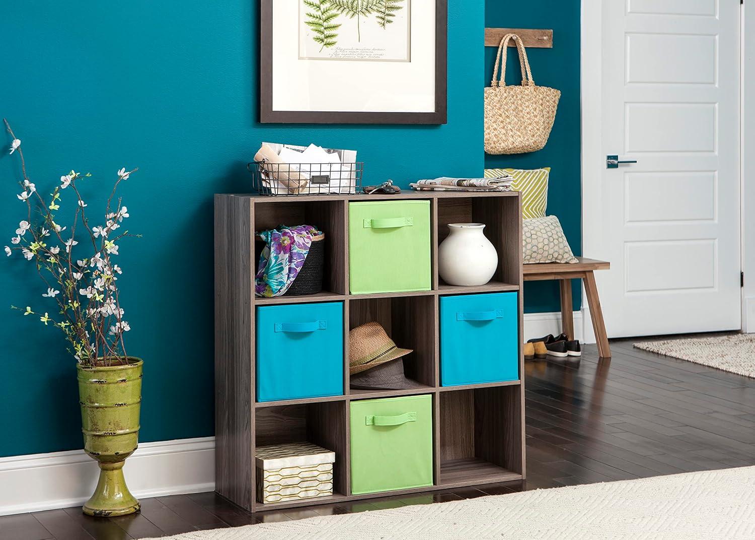 imageClosetmaid Decorative Home Stackable 6 Cube Cubeicals Organizer Storage Bookcase with Hardware for Office Home and Closet WhiteNatural Gray Finish