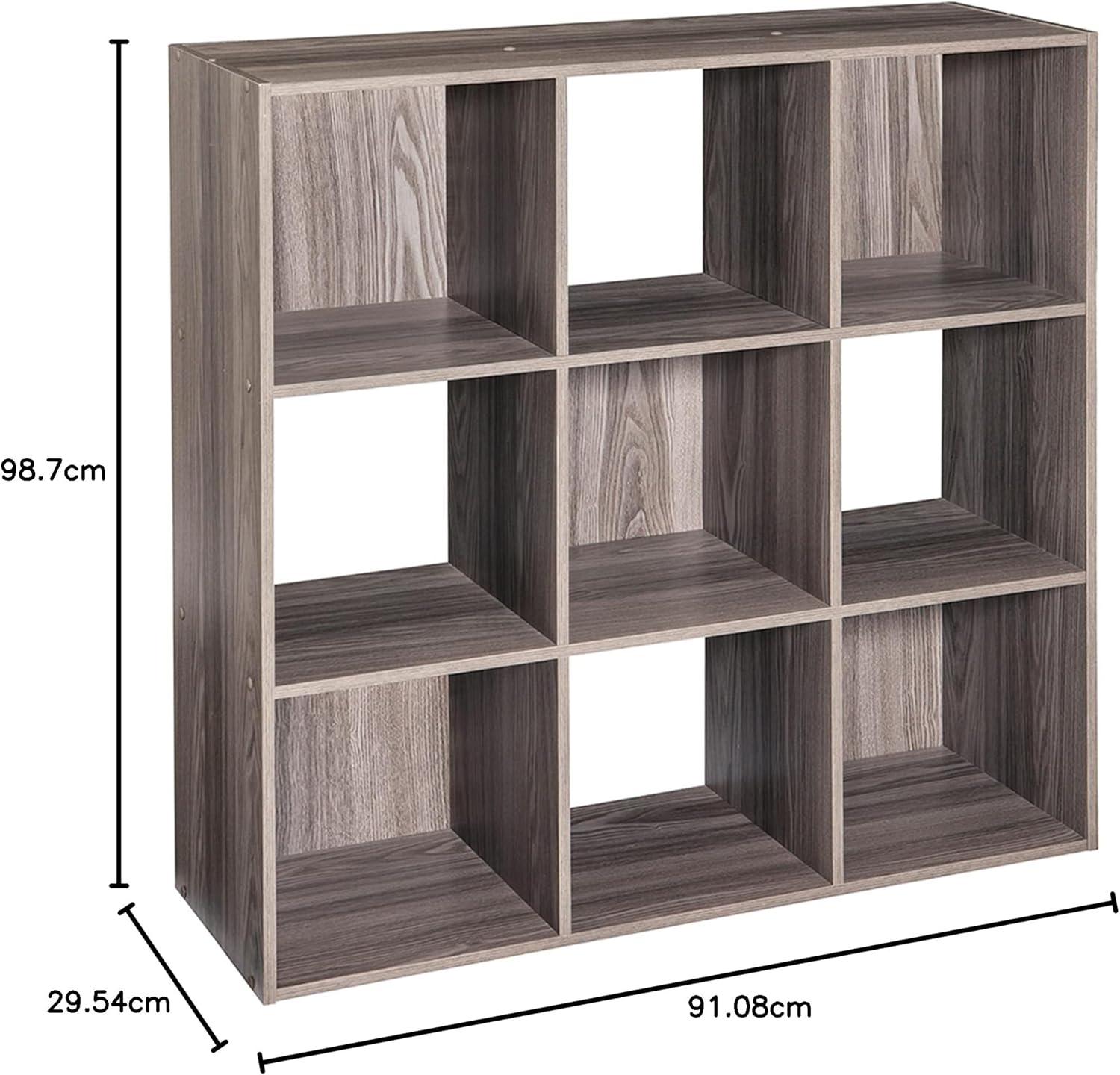 imageClosetmaid Decorative Home Stackable 6 Cube Cubeicals Organizer Storage Bookcase with Hardware for Office Home and Closet WhiteNatural Gray Finish
