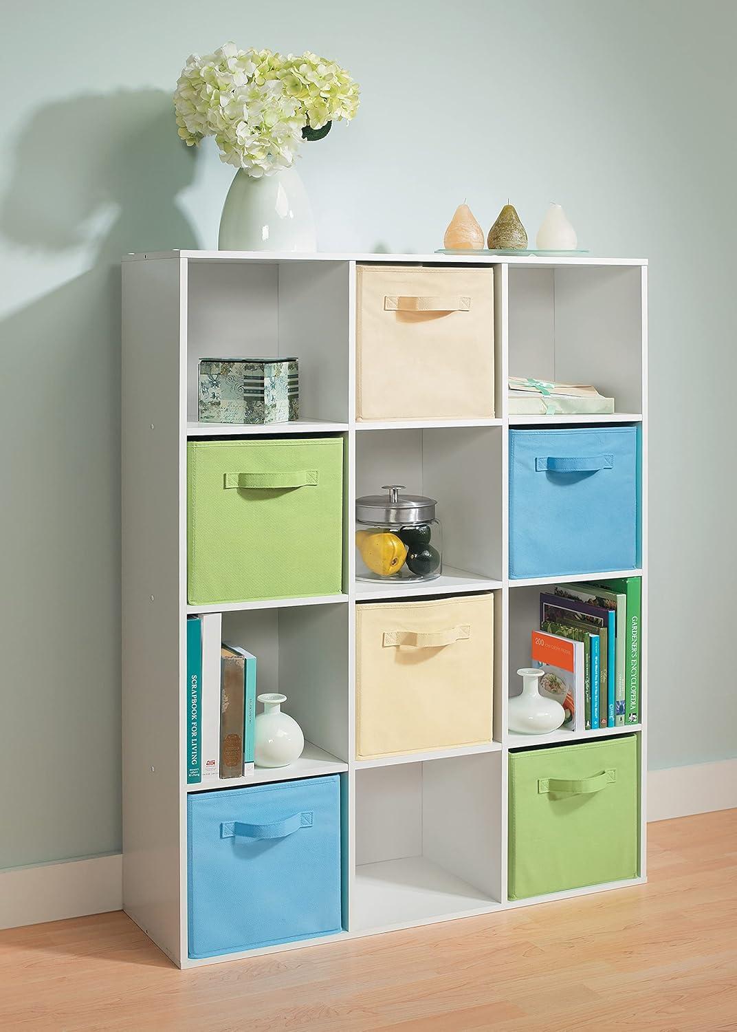 imageClosetmaid Decorative Home Stackable 6 Cube Cubeicals Organizer Storage Bookcase with Hardware for Office Home and Closet WhiteWhite