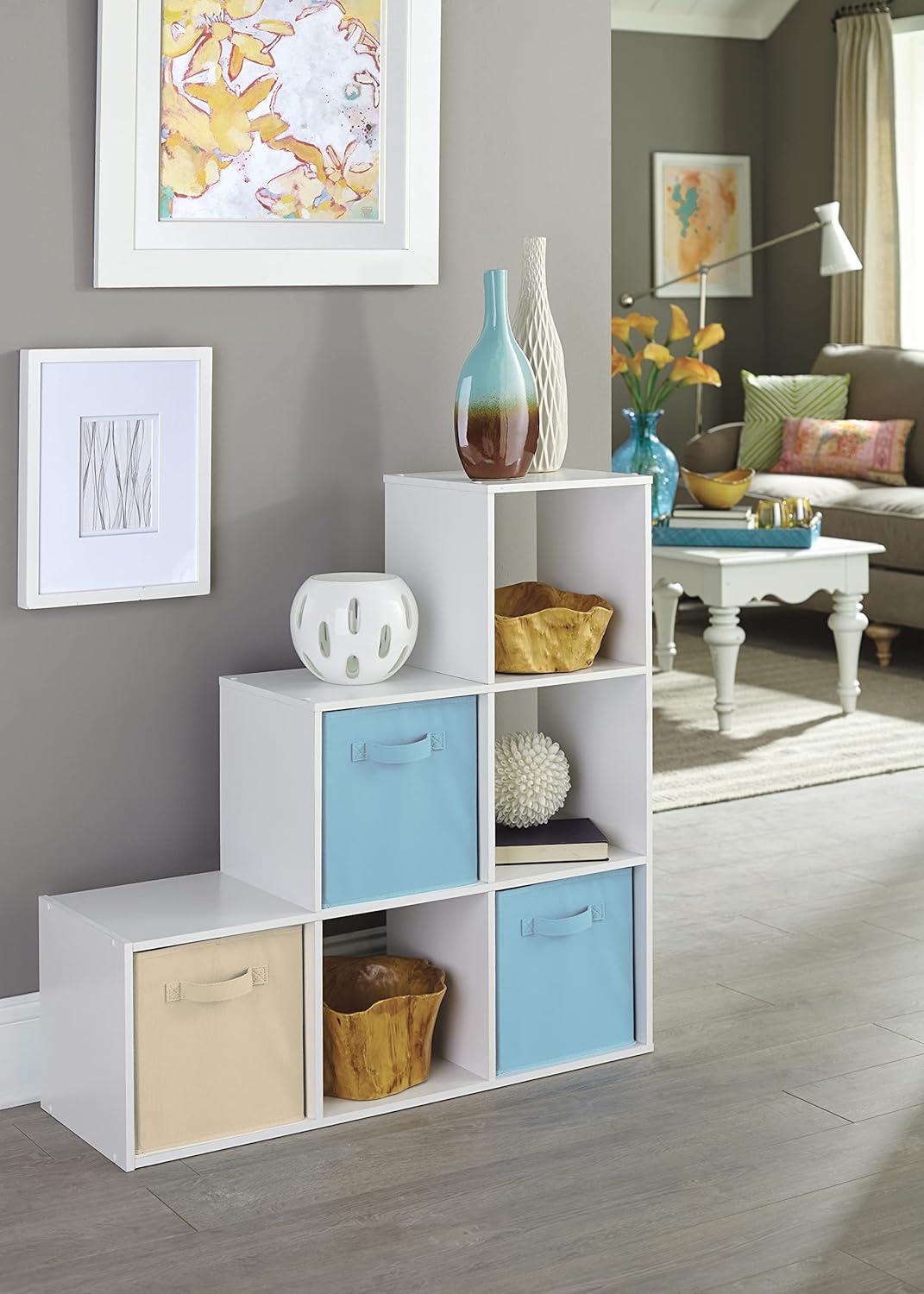 imageClosetmaid Decorative Home Stackable 6 Cube Cubeicals Organizer Storage Bookcase with Hardware for Office Home and Closet WhiteWhite