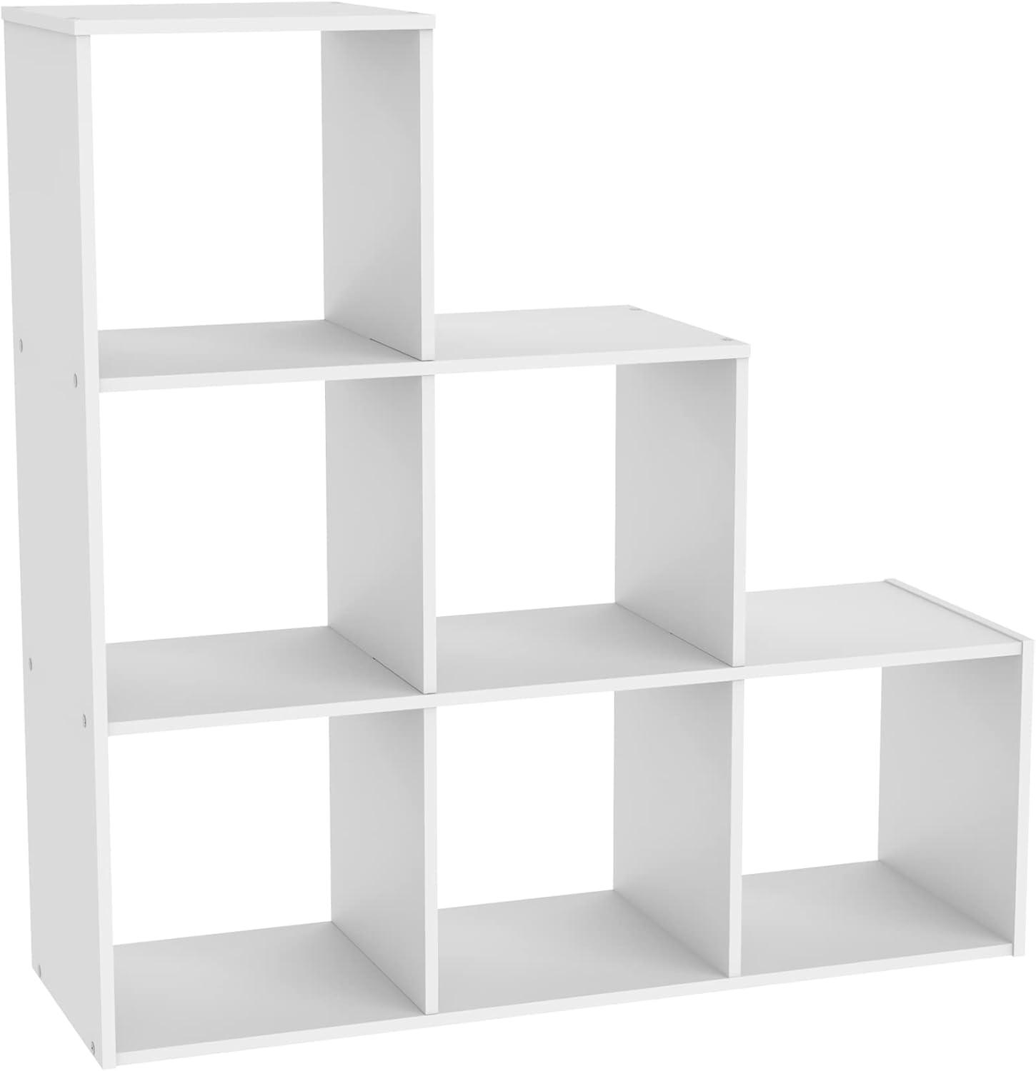 imageClosetmaid Decorative Home Stackable 6 Cube Cubeicals Organizer Storage Bookcase with Hardware for Office Home and Closet WhiteWhite