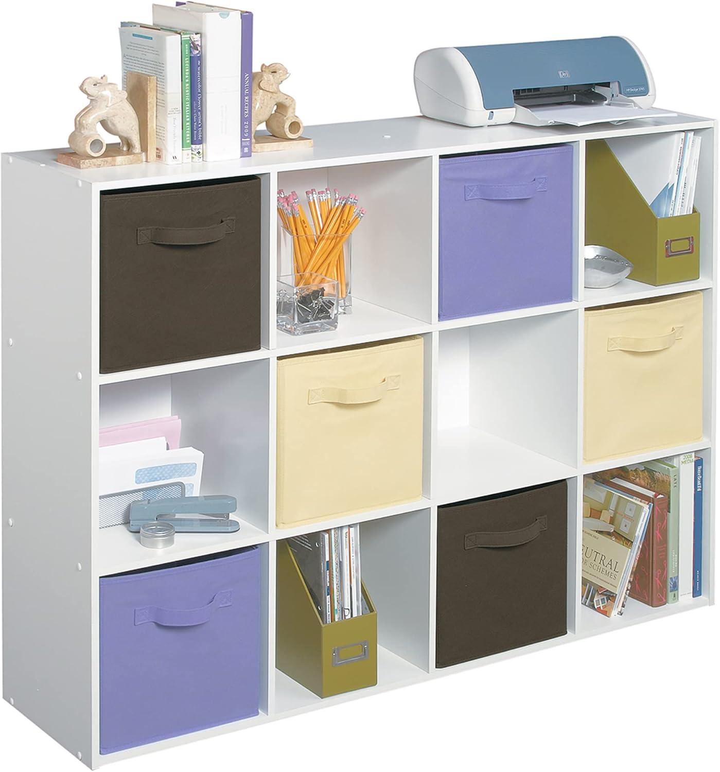 imageClosetmaid Decorative Home Stackable 6 Cube Cubeicals Organizer Storage Bookcase with Hardware for Office Home and Closet WhiteWhite